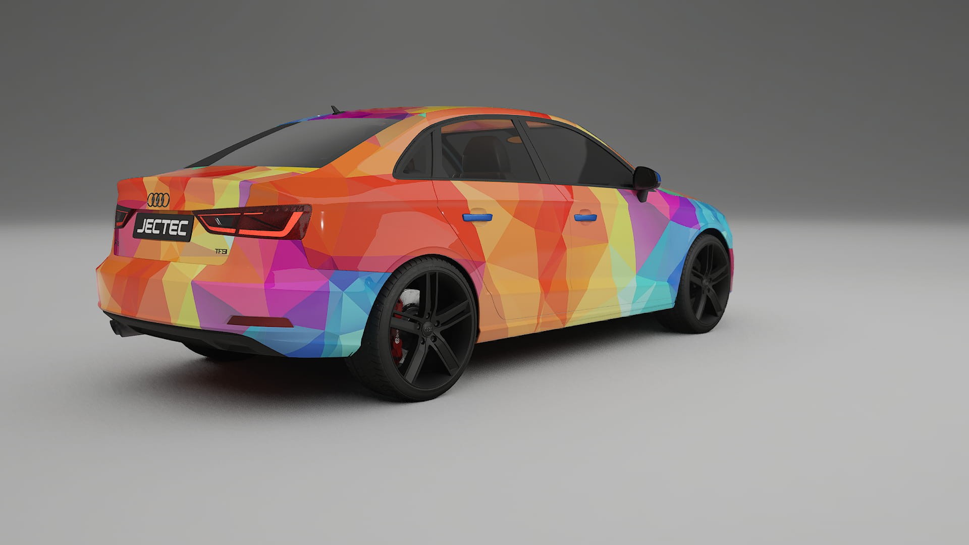 Audi A3 8V sedan prefacelift pre-LCI VECTOR VIBE – Kit Wrap PPF Personalizzato in Pellicola Poliuretanica Stampabile