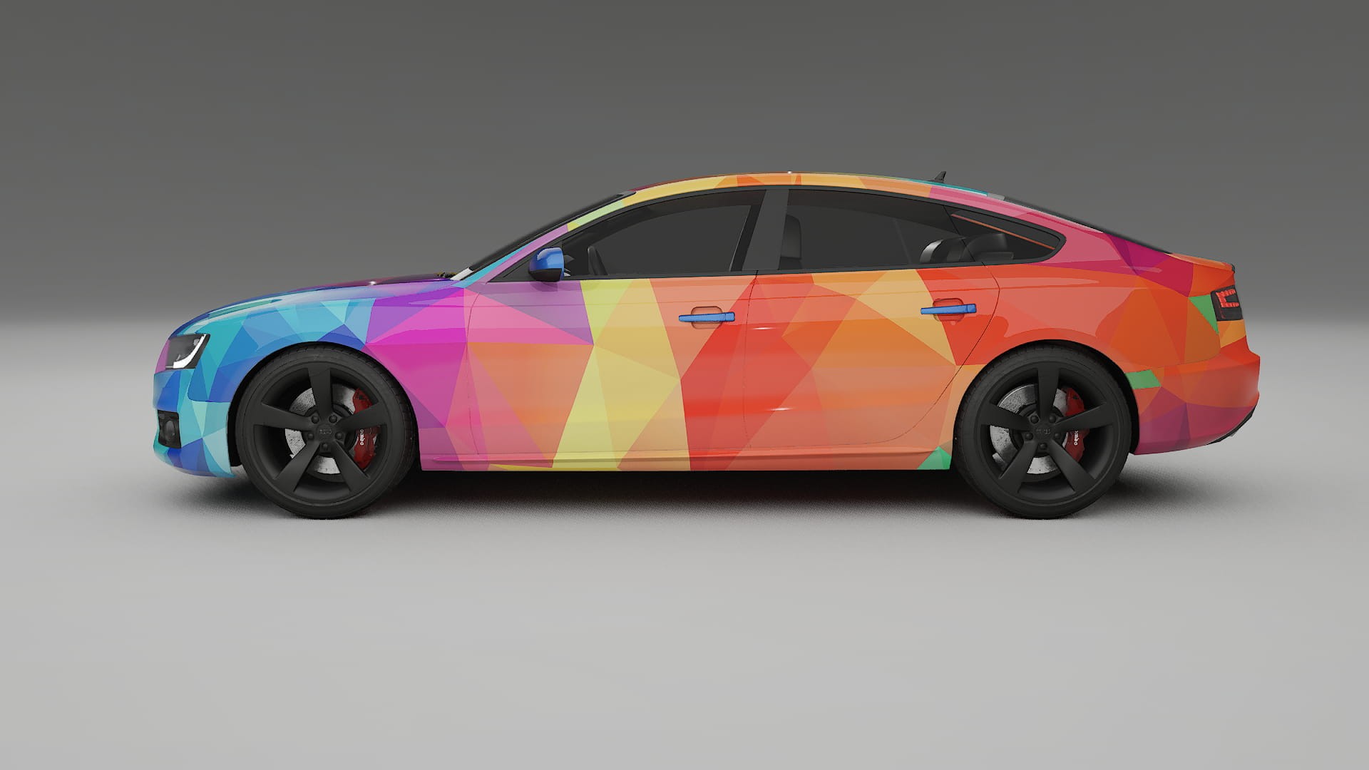 Audi A5 8T Sportback prefacelift pre-LCI VECTOR VIBE – Kit Wrap PPF Personalizzato in Pellicola Poliuretanica Stampabile