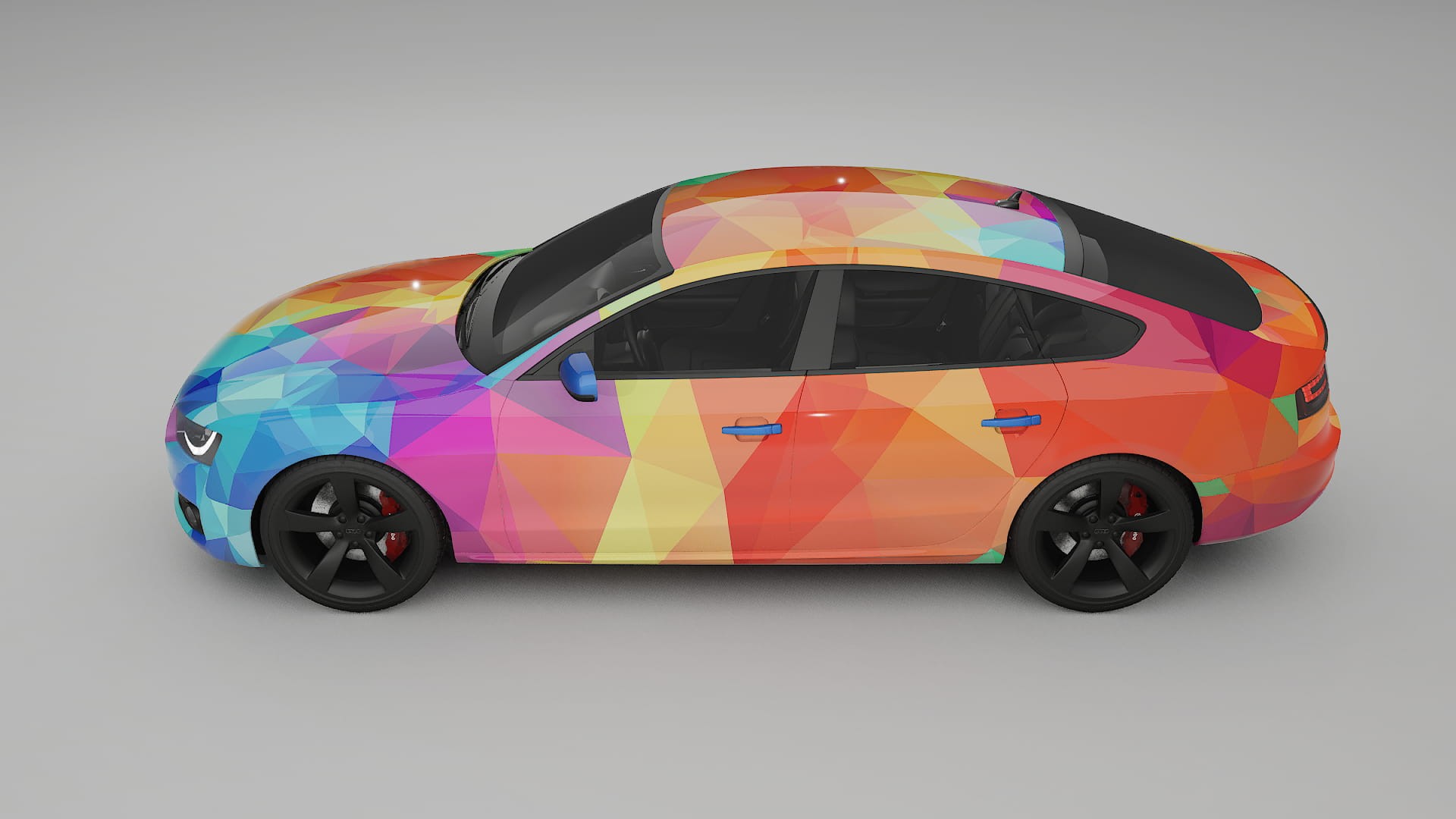 Audi A5 8T Sportback prefacelift pre-LCI VECTOR VIBE – Kit Wrap PPF Personalizzato in Pellicola Poliuretanica Stampabile