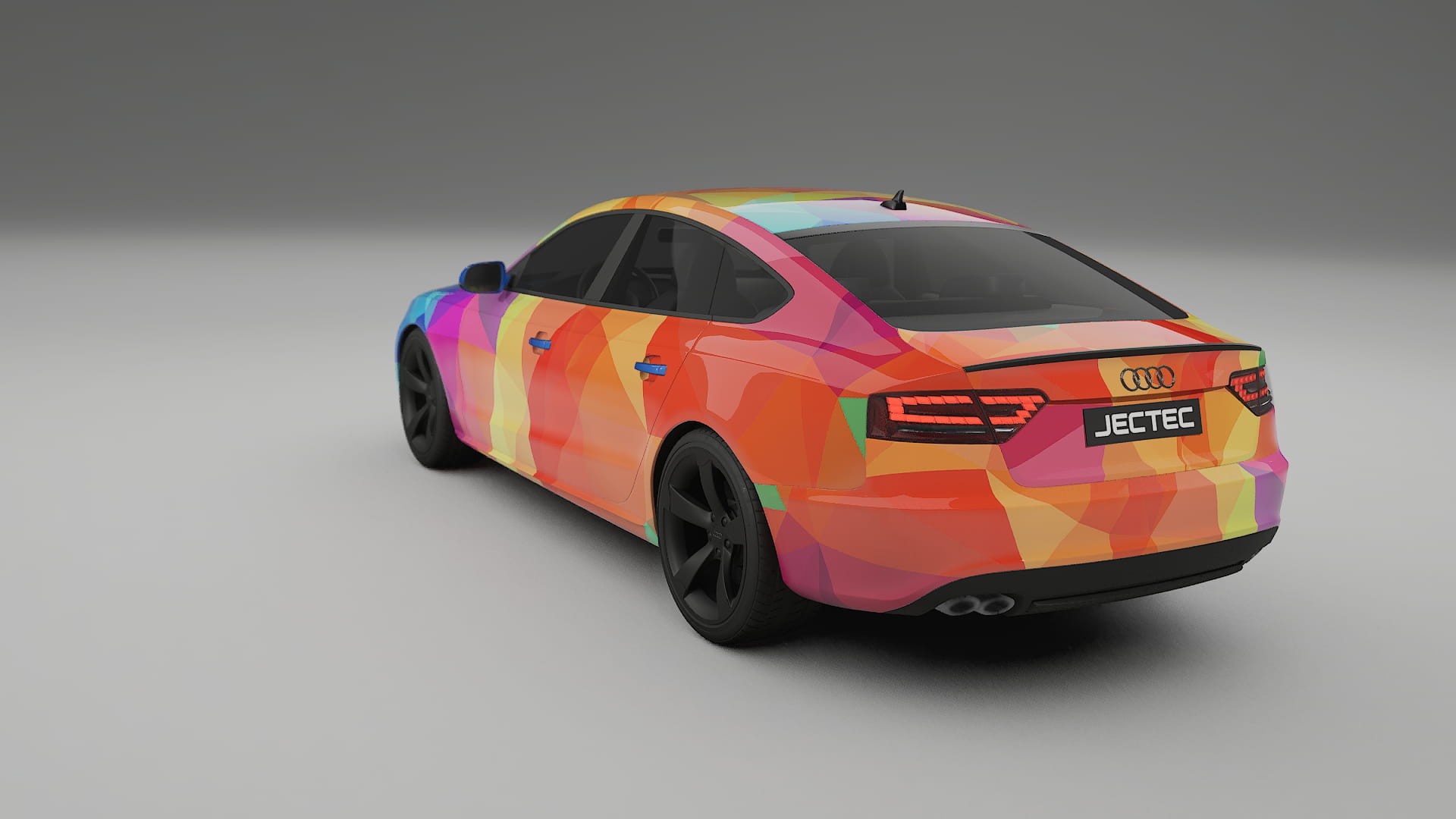 Audi A5 8T Sportback prefacelift pre-LCI VECTOR VIBE – Kit Wrap PPF Personalizzato in Pellicola Poliuretanica Stampabile