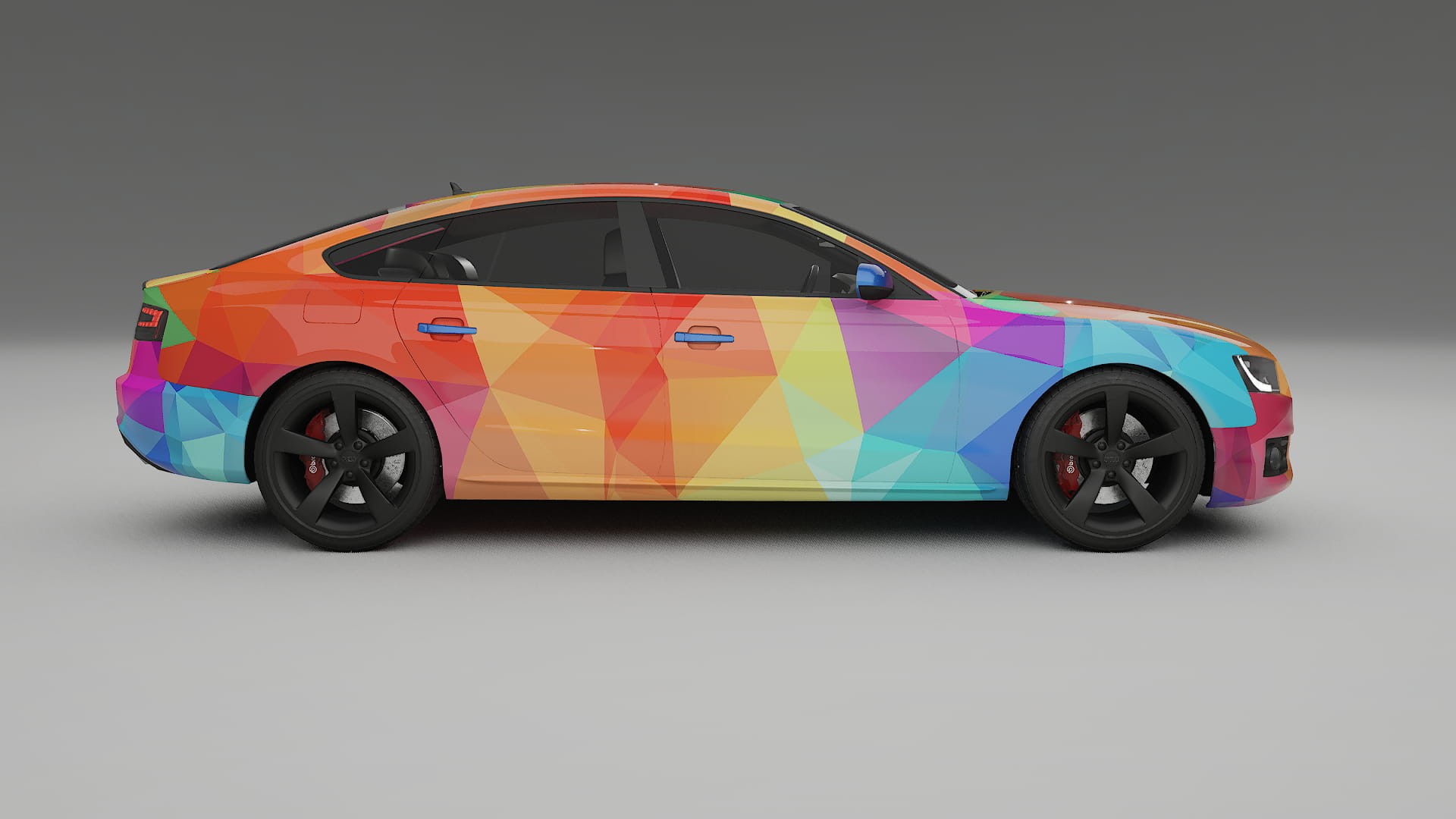 Audi A5 8T Sportback prefacelift pre-LCI VECTOR VIBE – Kit Wrap PPF Personalizzato in Pellicola Poliuretanica Stampabile