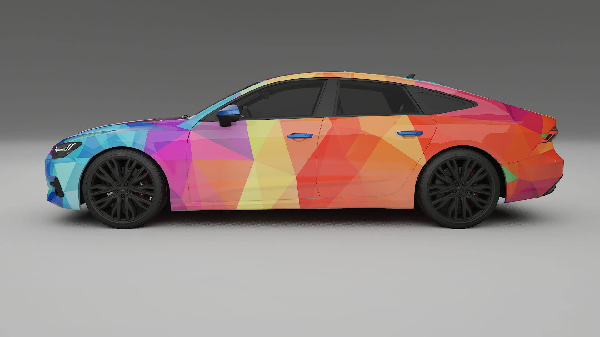 Audi A7 C8 Sportback prefacelift pre-LCI VECTOR VIBE – Kit Wrap PPF Personalizzato in Pellicola Poliuretanica Stampabile