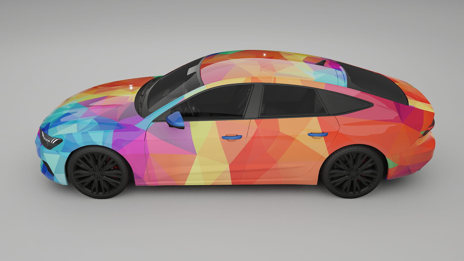 Audi A7 C8 Sportback prefacelift pre-LCI VECTOR VIBE – Kit Wrap PPF Personalizzato in Pellicola Poliuretanica Stampabile