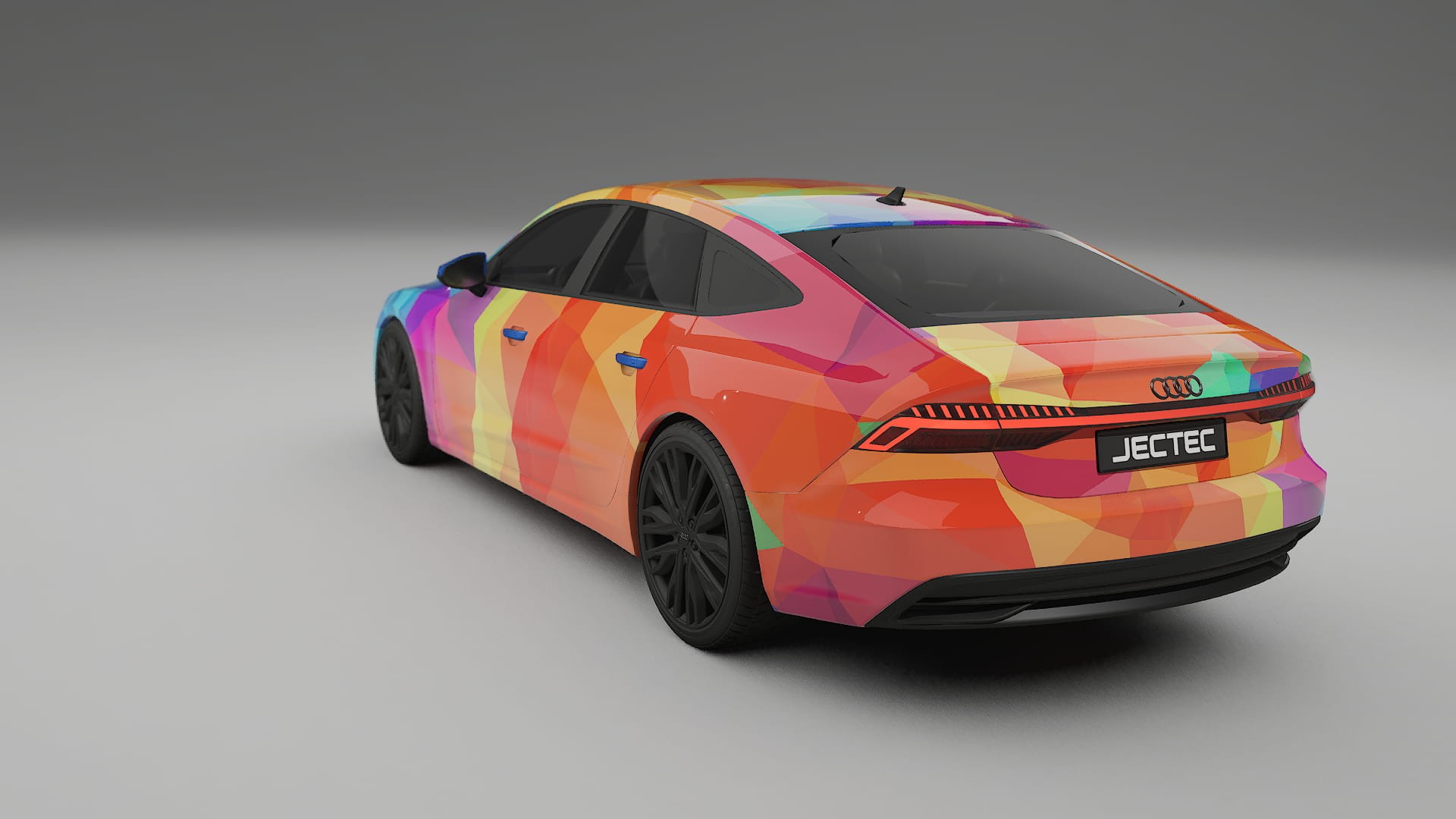 Audi A7 C8 Sportback prefacelift pre-LCI VECTOR VIBE – Kit Wrap PPF Personalizzato in Pellicola Poliuretanica Stampabile