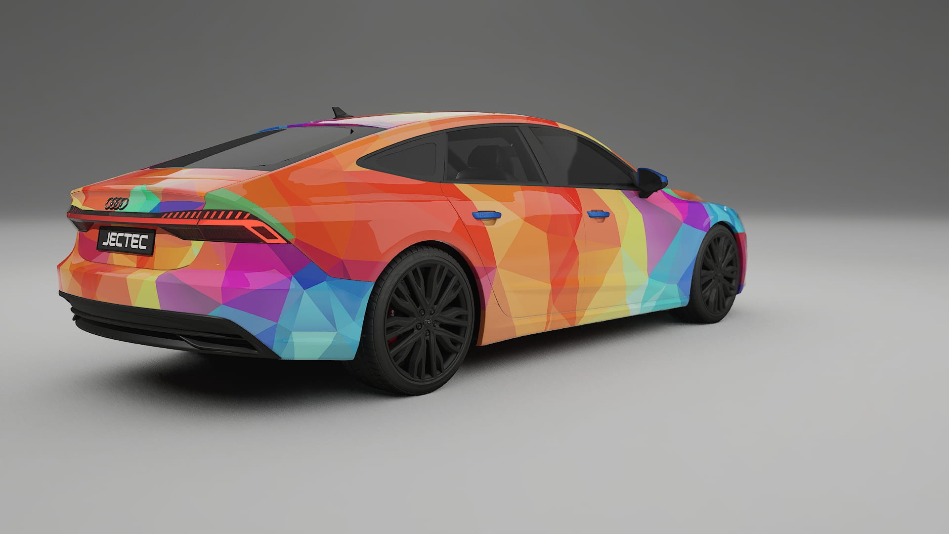 Audi A7 C8 Sportback prefacelift pre-LCI VECTOR VIBE – Kit Wrap PPF Personalizzato in Pellicola Poliuretanica Stampabile