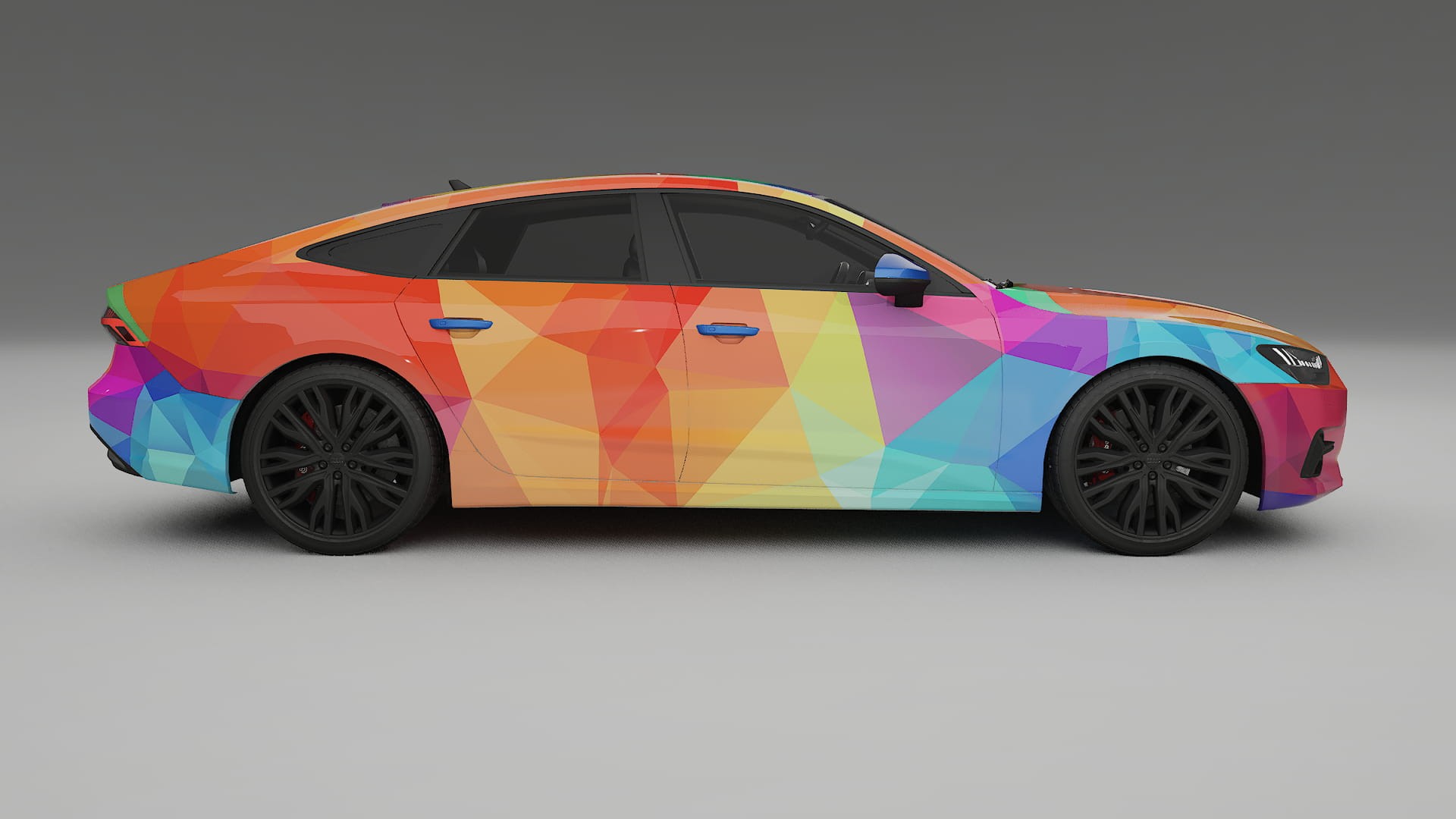 Audi A7 C8 Sportback prefacelift pre-LCI VECTOR VIBE – Kit Wrap PPF Personalizzato in Pellicola Poliuretanica Stampabile