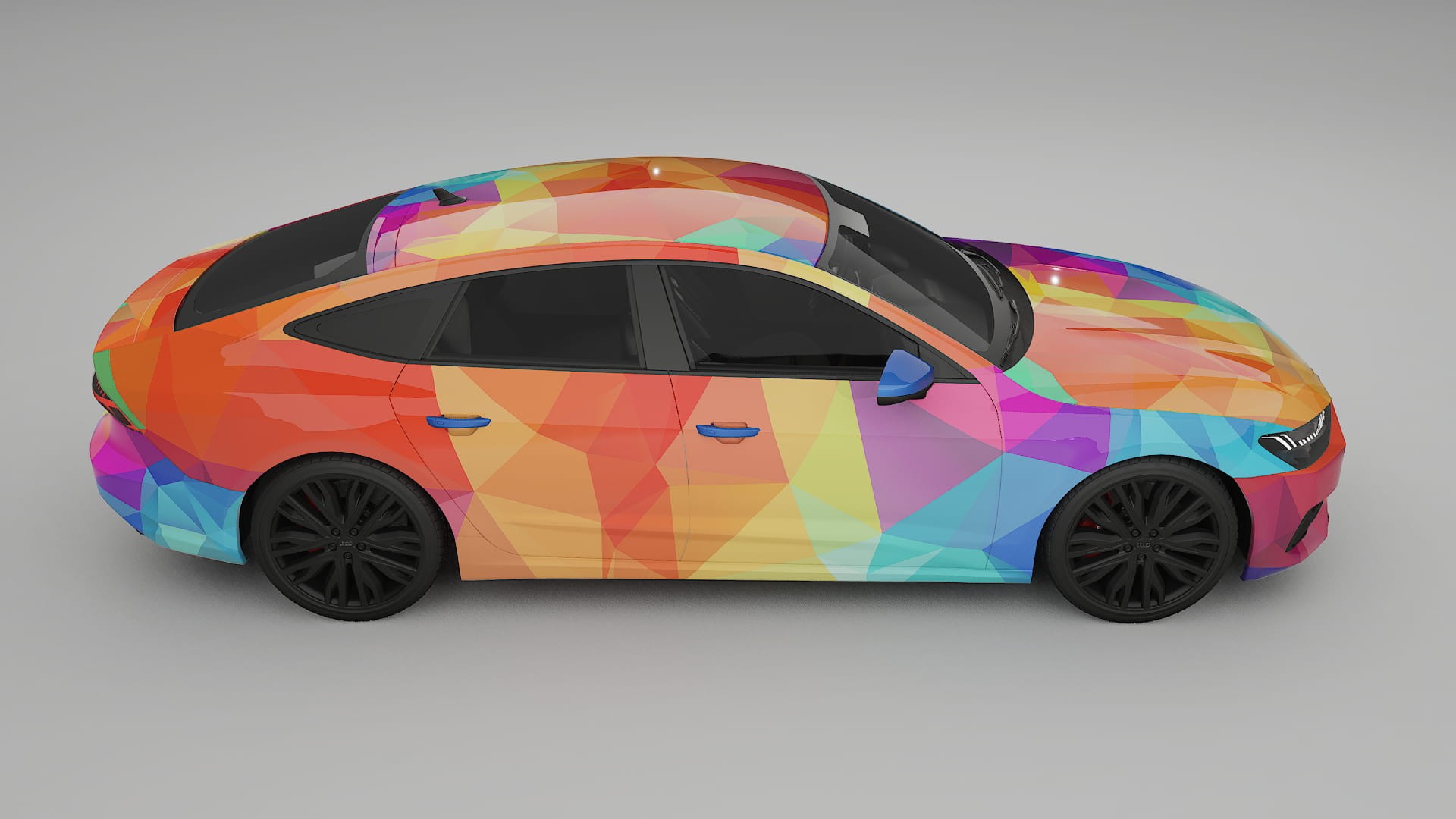 Audi A7 C8 Sportback prefacelift pre-LCI VECTOR VIBE – Kit Wrap PPF Personalizzato in Pellicola Poliuretanica Stampabile