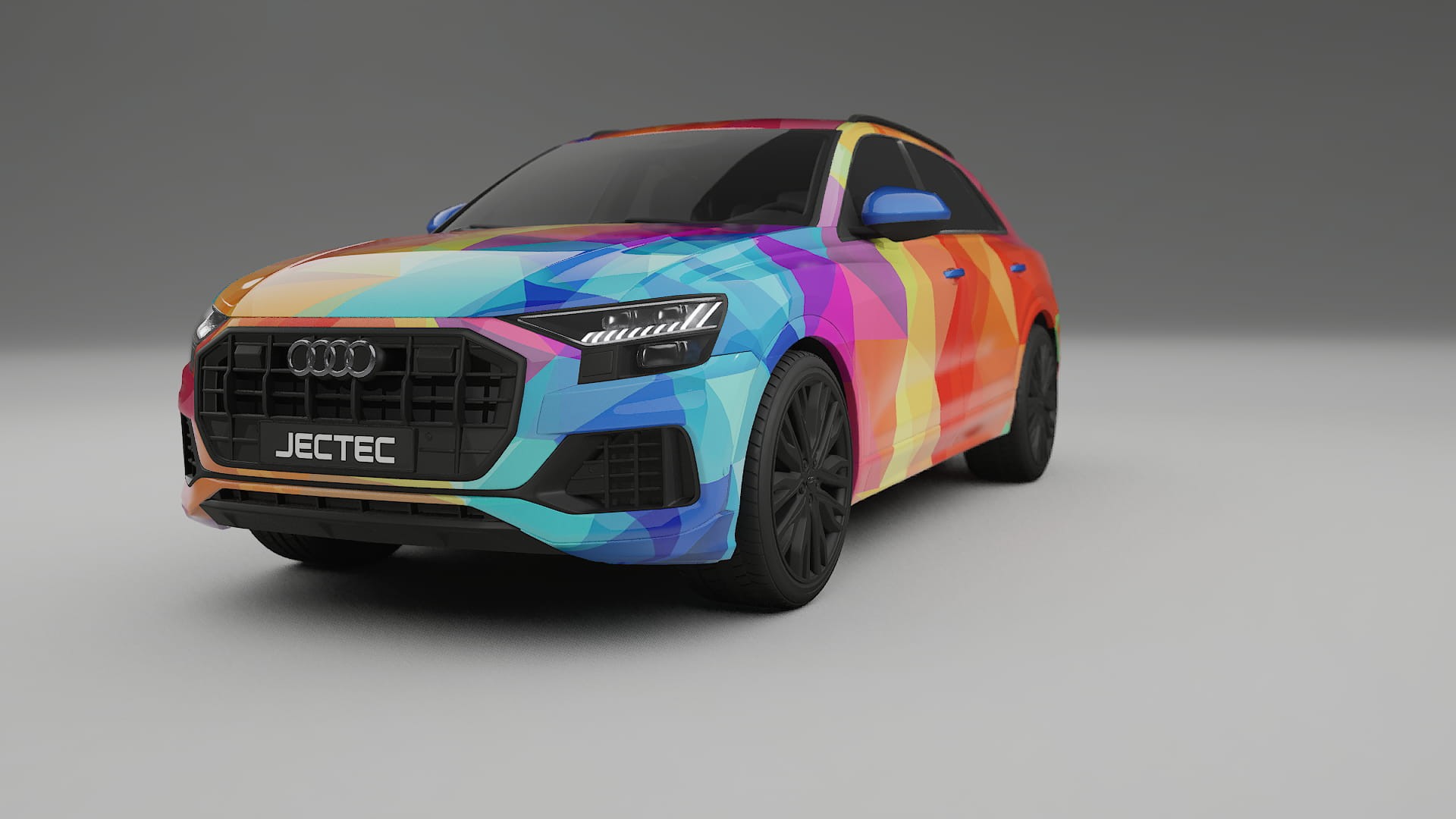 Audi Q8 F1 prefacelift pre-LCI VECTOR WIBE Designed Wrap PPF Kit – Printable Polyurethane Film