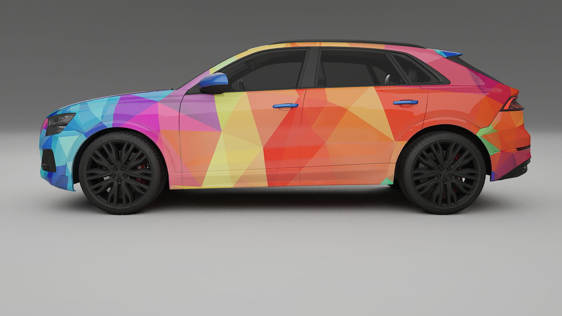 Audi Q8 F1 prefacelift pre-LCI VECTOR VIBE – Kit Wrap PPF Personalizzato in Pellicola Poliuretanica Stampabile