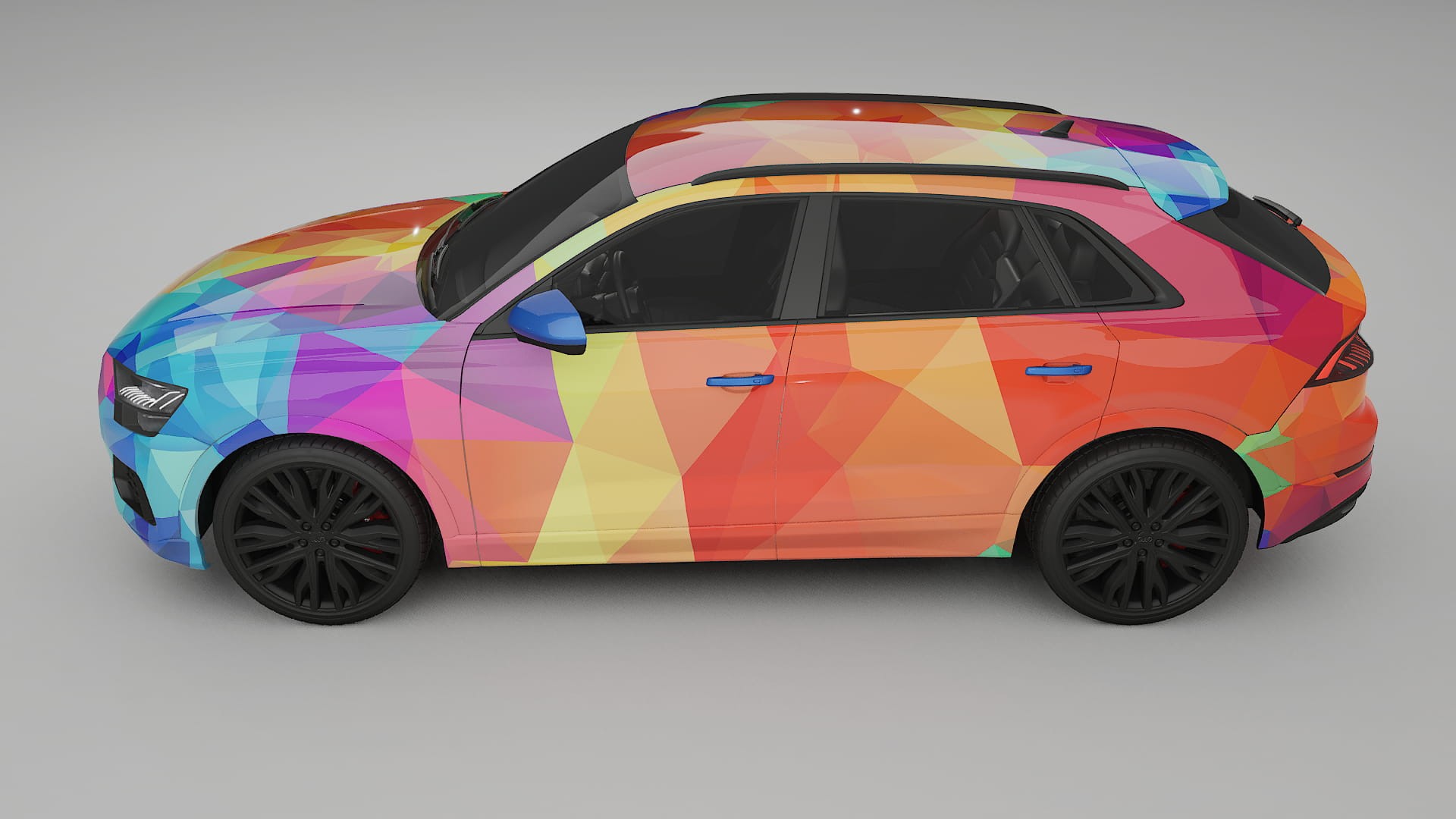Audi Q8 F1 prefacelift pre-LCI VECTOR VIBE – Kit Wrap PPF Personalizzato in Pellicola Poliuretanica Stampabile