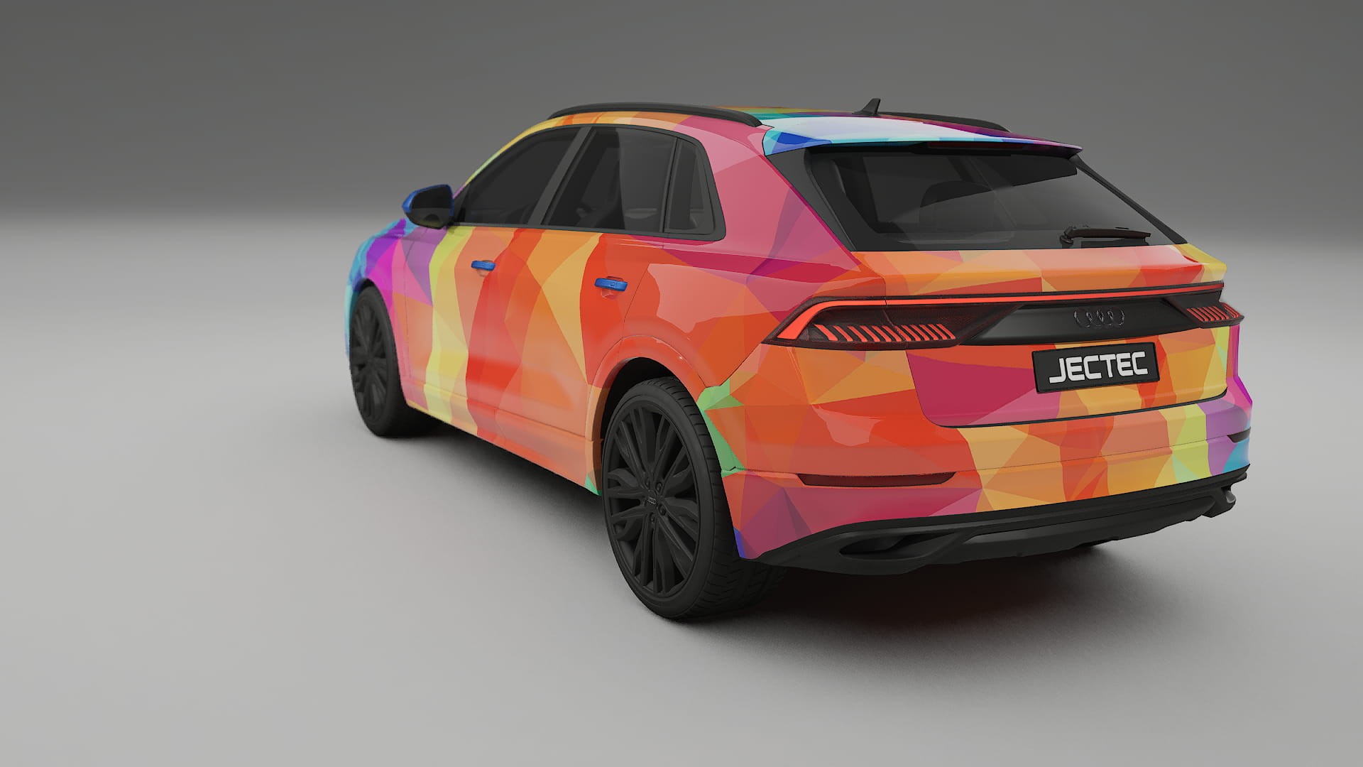 Audi Q8 F1 prefacelift pre-LCI VECTOR VIBE – Kit Wrap PPF Personalizzato in Pellicola Poliuretanica Stampabile