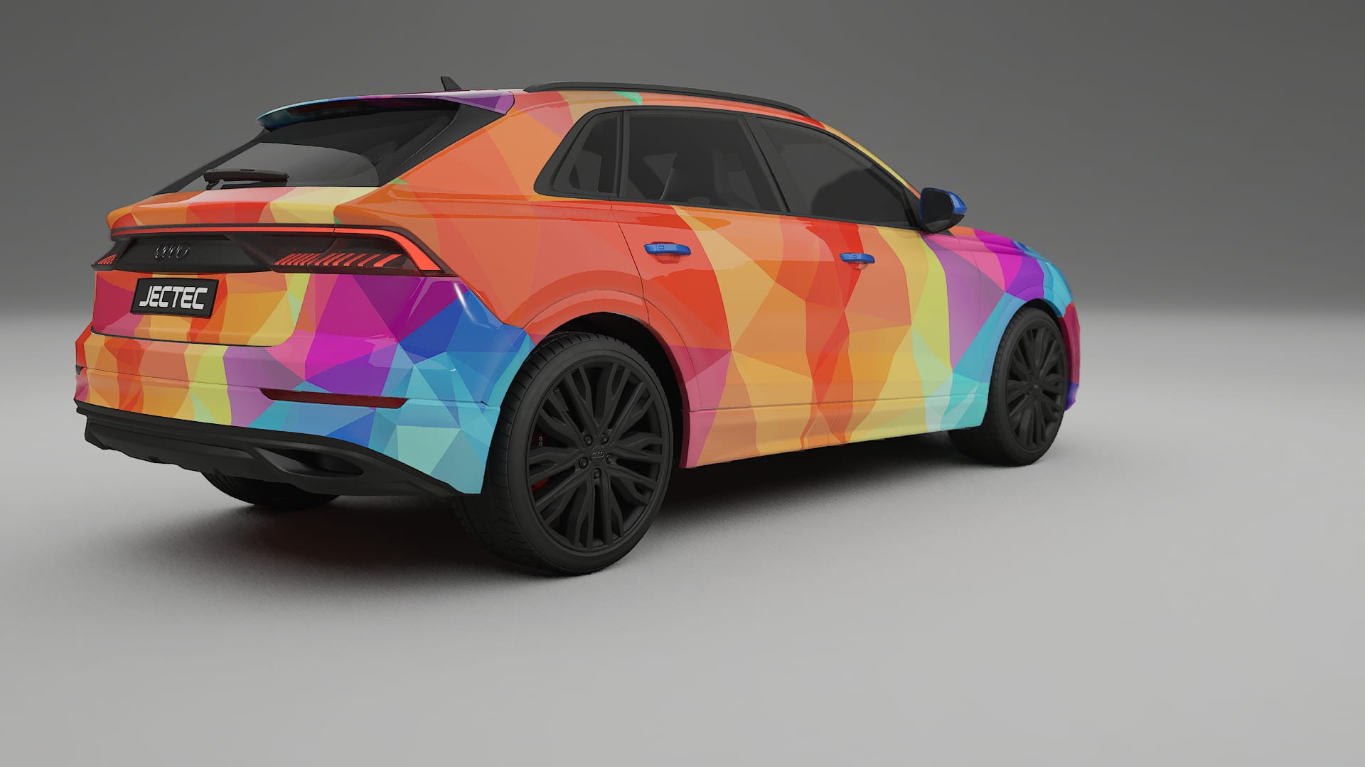 Audi Q8 F1 prefacelift pre-LCI VECTOR VIBE – Kit Wrap PPF Personalizzato in Pellicola Poliuretanica Stampabile