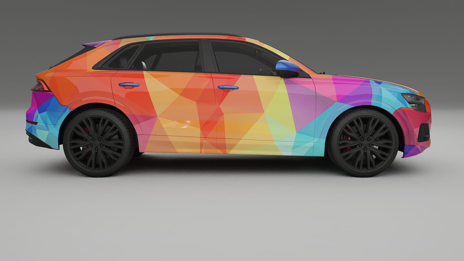 Audi Q8 F1 prefacelift pre-LCI VECTOR VIBE – Kit Wrap PPF Personalizzato in Pellicola Poliuretanica Stampabile