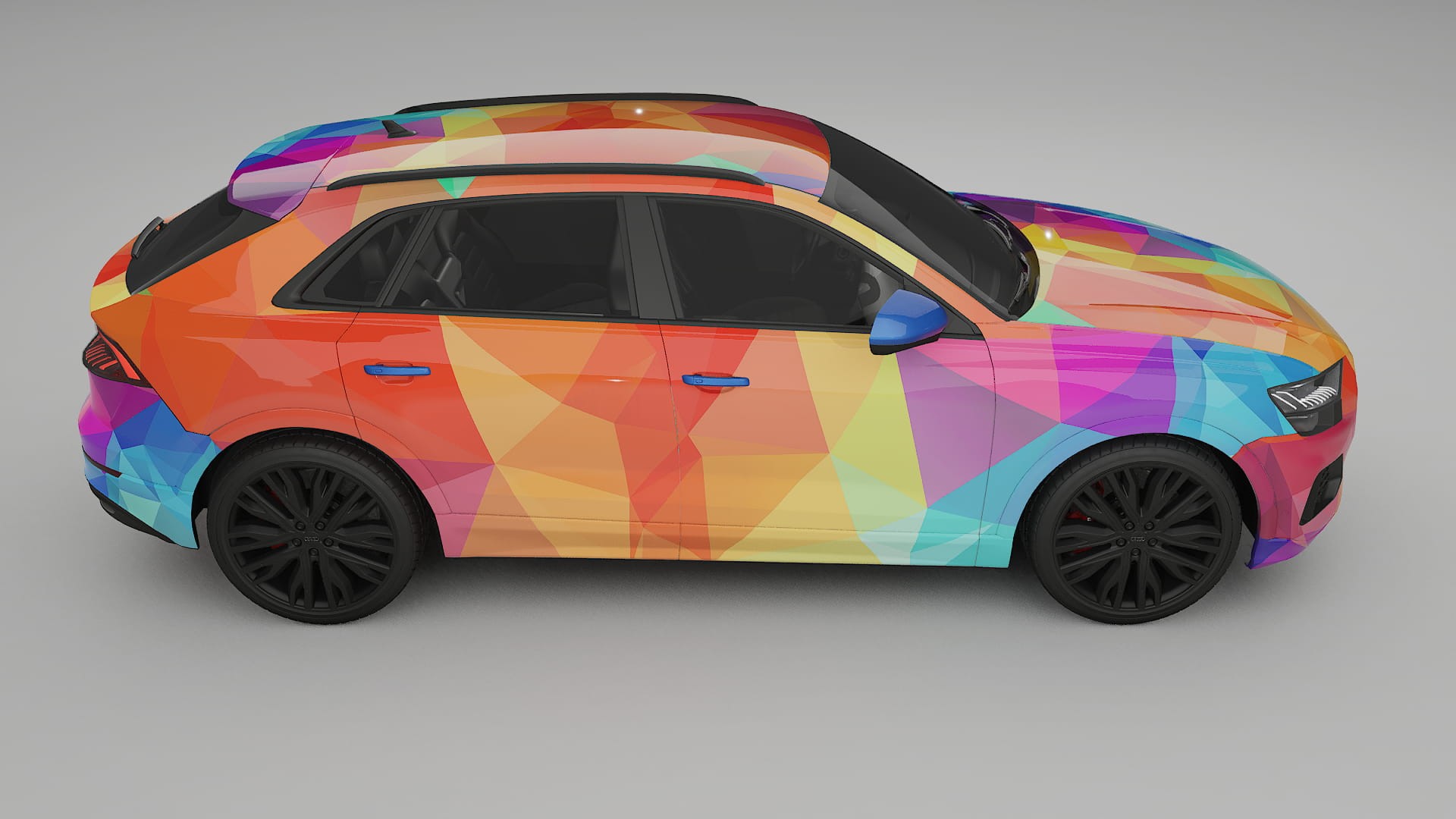 Audi Q8 F1 prefacelift pre-LCI VECTOR VIBE – Kit Wrap PPF Personalizzato in Pellicola Poliuretanica Stampabile