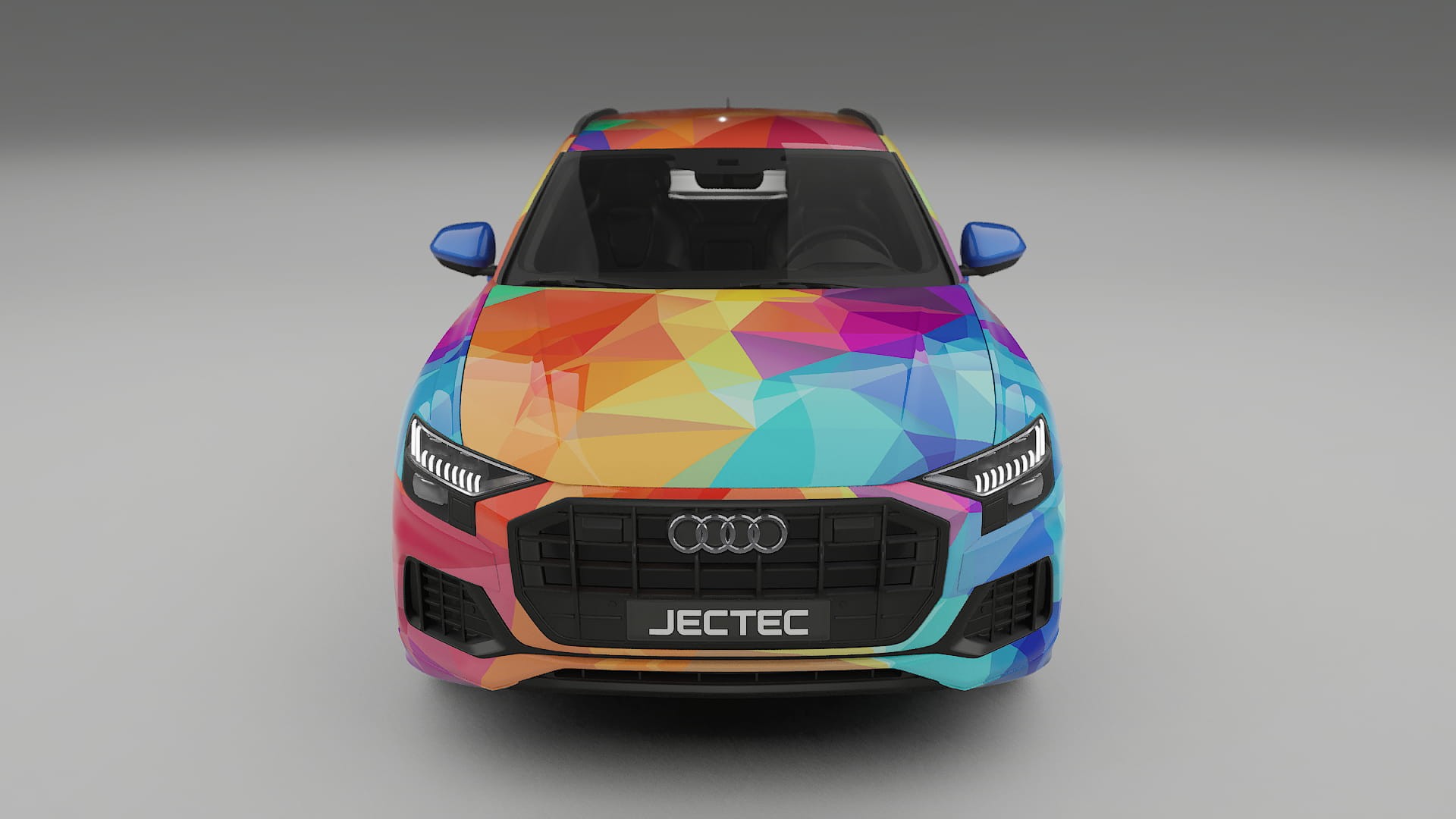 Audi Q8 F1 prefacelift pre-LCI VECTOR VIBE – Kit Wrap PPF Personalizzato in Pellicola Poliuretanica Stampabile