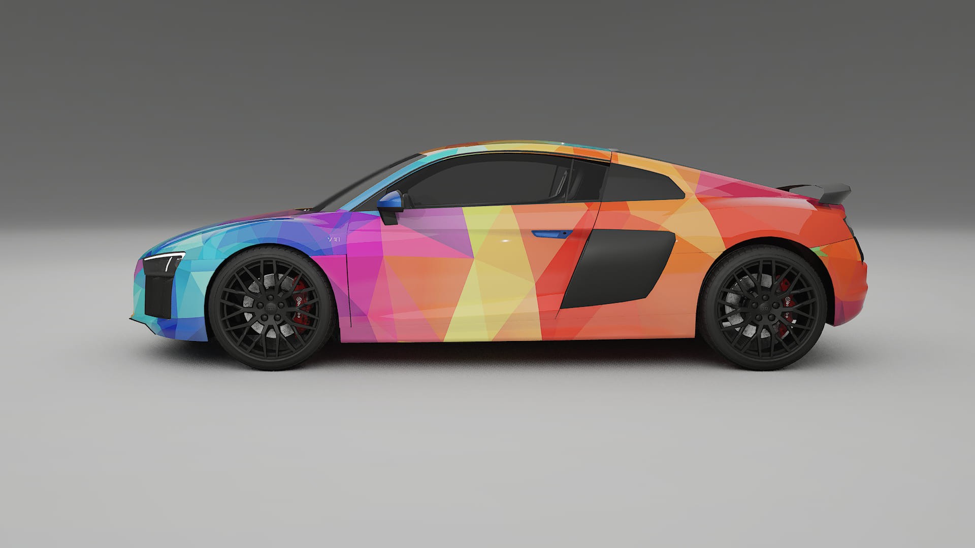 Audi R8 typ-4S prefacelift pre-LCI VECTOR VIBE – Kit Wrap PPF Personalizzato in Pellicola Poliuretanica Stampabile