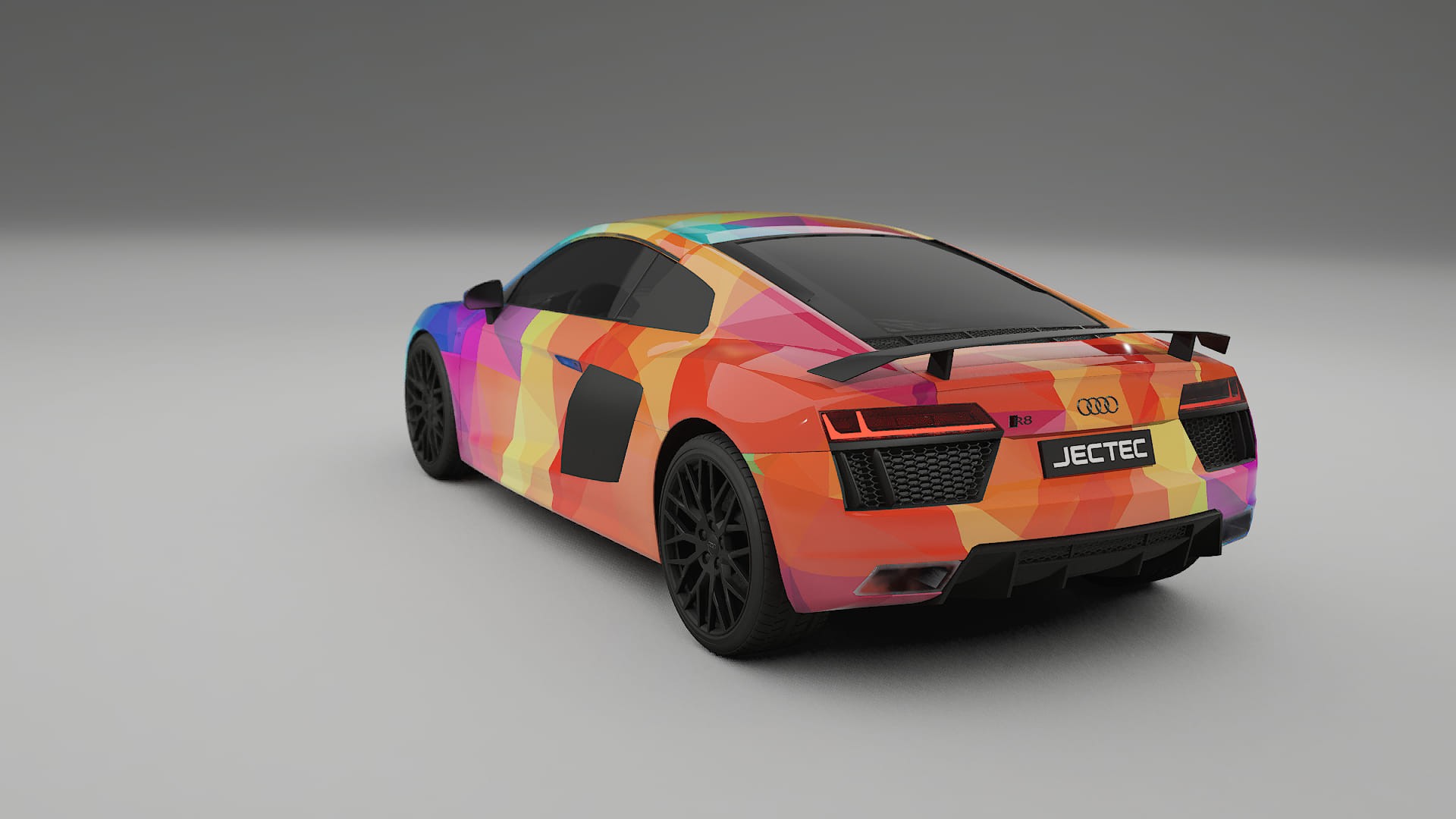 Audi R8 typ-4S prefacelift pre-LCI VECTOR VIBE – Kit Wrap PPF Personalizzato in Pellicola Poliuretanica Stampabile