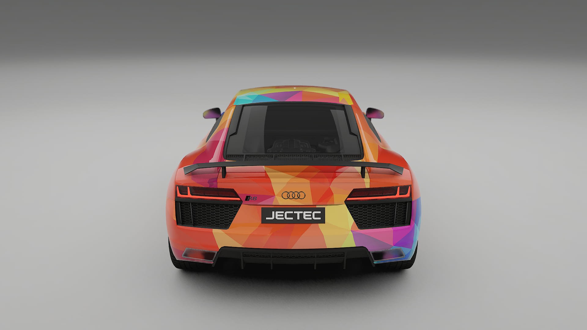 Audi R8 typ-4S prefacelift pre-LCI VECTOR VIBE – Kit Wrap PPF Personalizzato in Pellicola Poliuretanica Stampabile