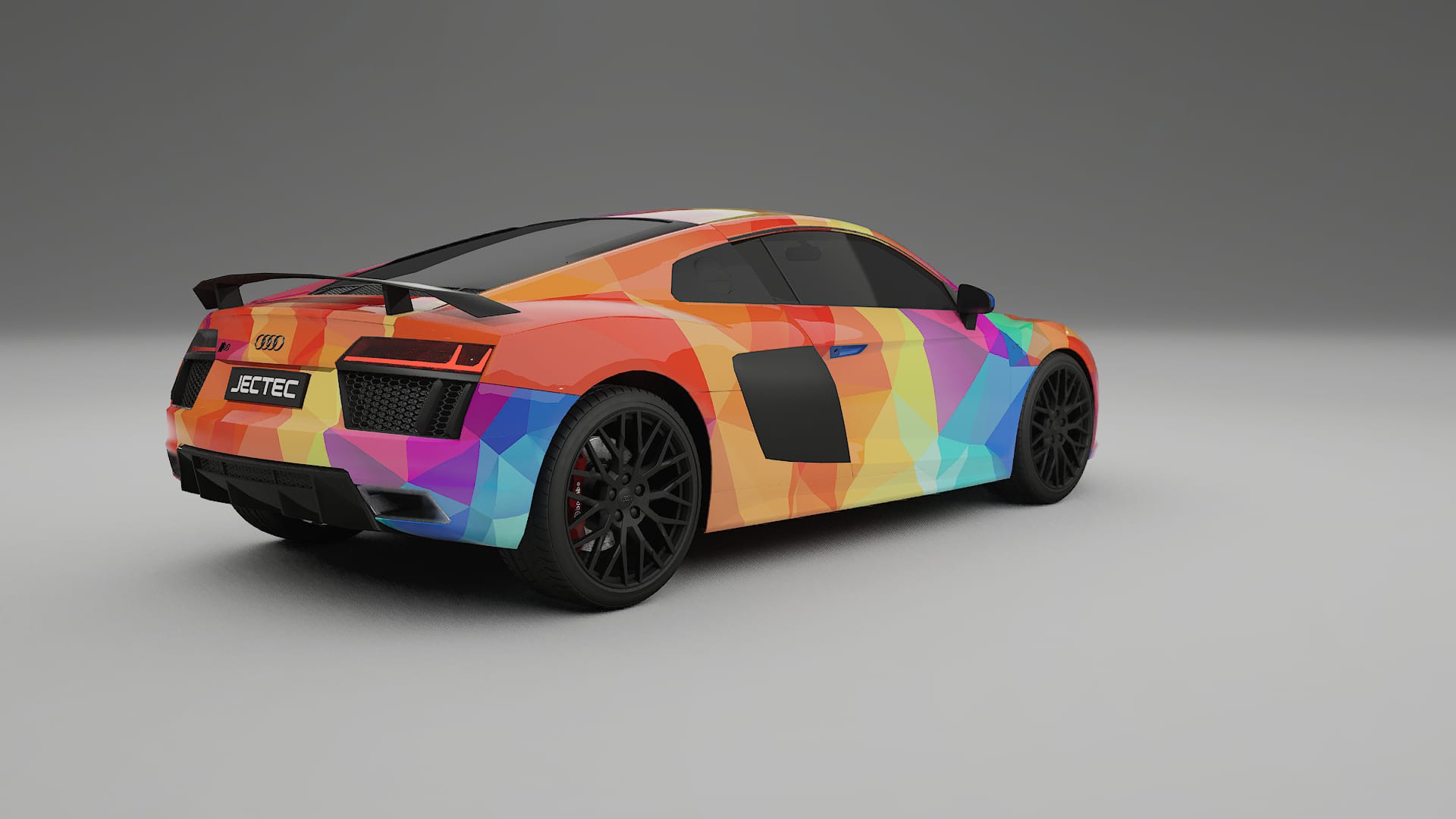 Audi R8 typ-4S prefacelift pre-LCI VECTOR VIBE – Kit Wrap PPF Personalizzato in Pellicola Poliuretanica Stampabile