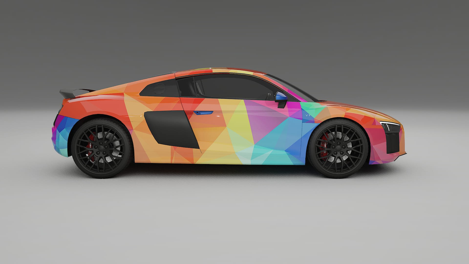 Audi R8 typ-4S prefacelift pre-LCI VECTOR VIBE – Kit Wrap PPF Personalizzato in Pellicola Poliuretanica Stampabile