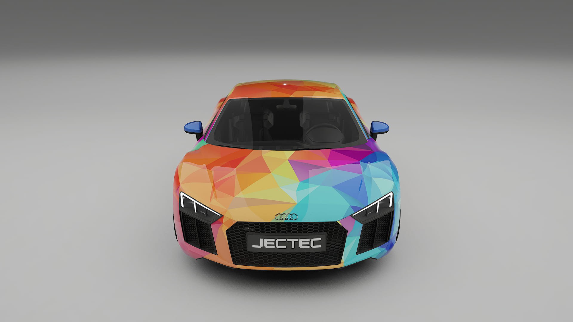 Audi R8 typ-4S prefacelift pre-LCI VECTOR VIBE – Kit Wrap PPF Personalizzato in Pellicola Poliuretanica Stampabile