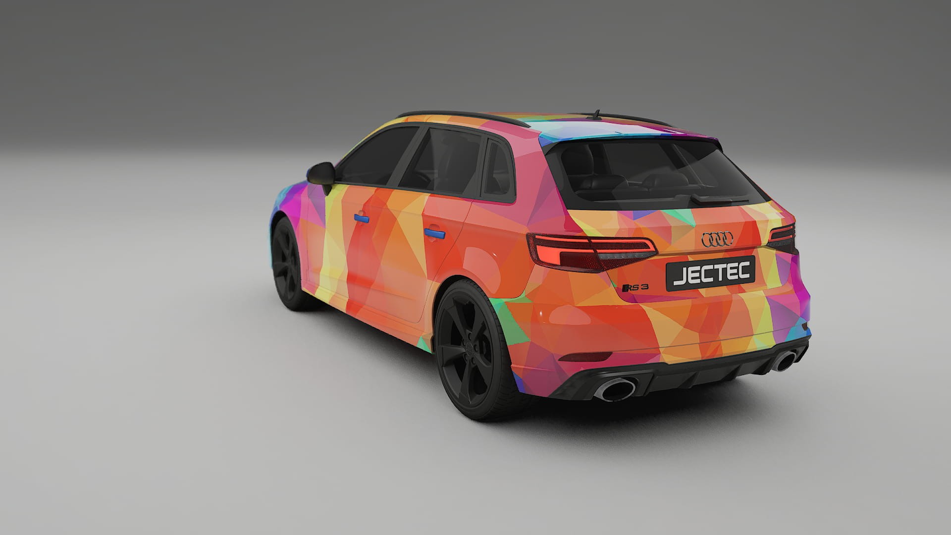 Audi RS3 Sportback 8V facelift LCI VECTOR VIBE – Kit Wrap PPF Personalizzato in Pellicola Poliuretanica Stampabile