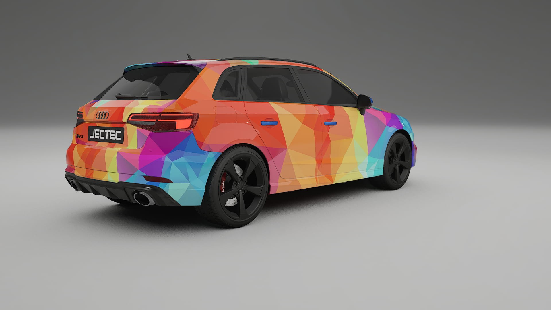Audi RS3 Sportback 8V facelift LCI VECTOR VIBE – Kit Wrap PPF Personalizzato in Pellicola Poliuretanica Stampabile