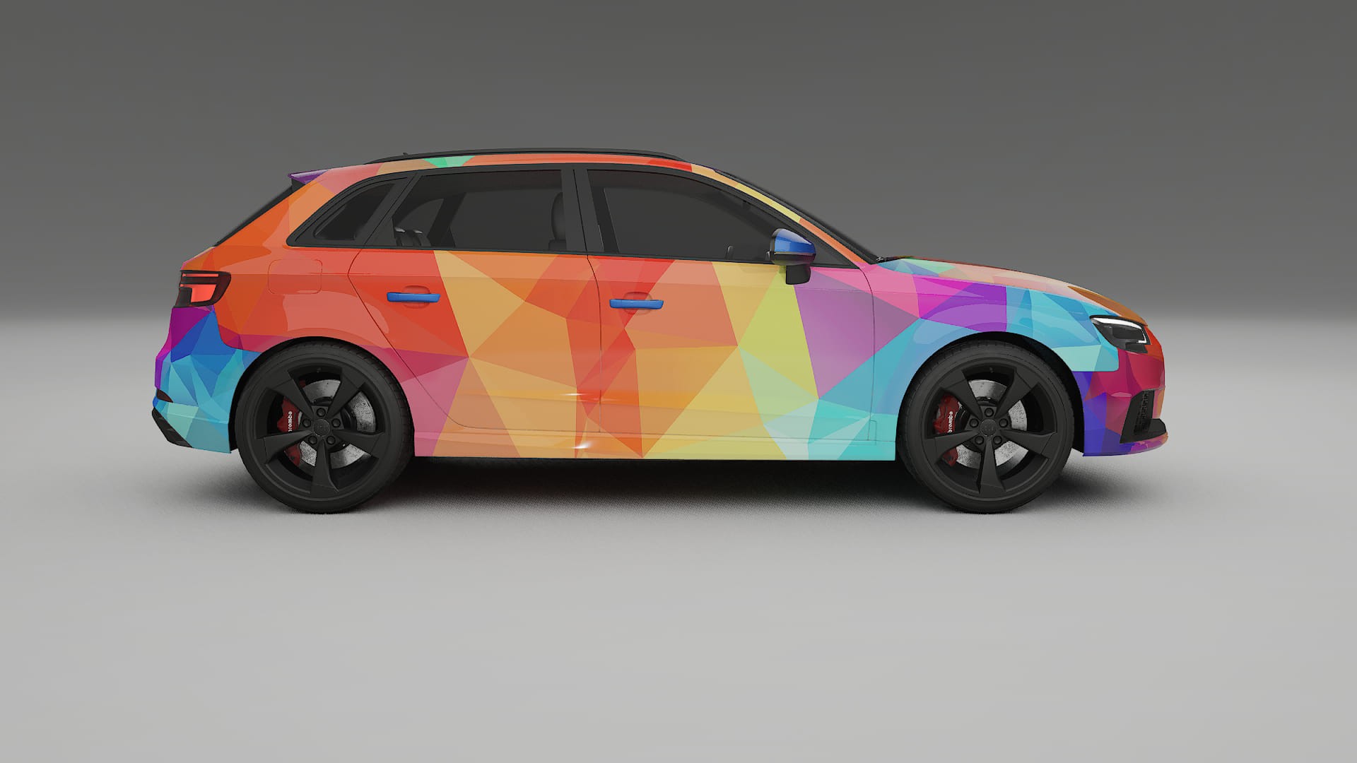 Audi RS3 Sportback 8V facelift LCI VECTOR VIBE – Kit Wrap PPF Personalizzato in Pellicola Poliuretanica Stampabile
