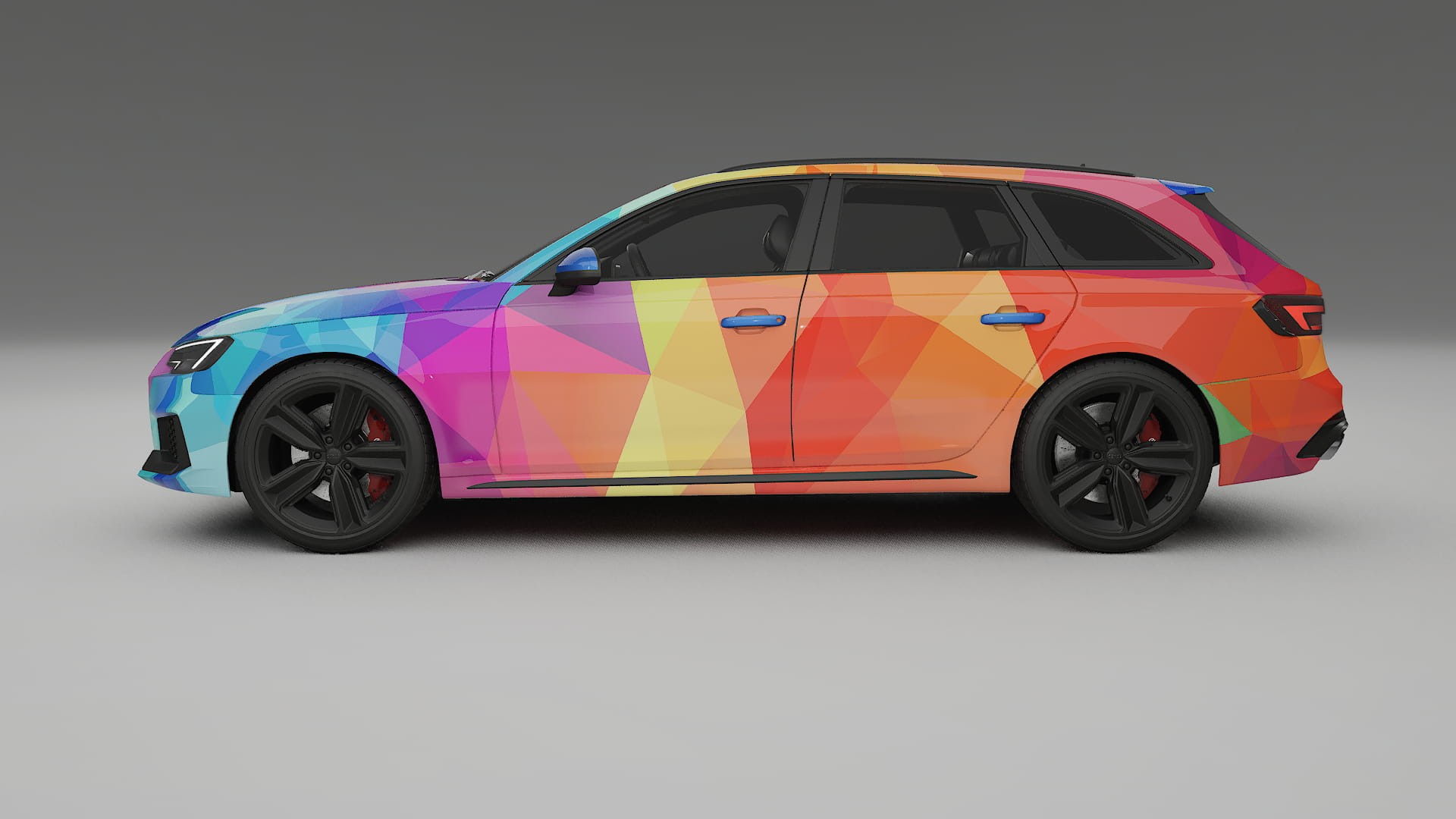 Audi RS4 Avant B9 prefacelift pre-LCI VECTOR VIBE – Kit Wrap PPF Personalizzato in Pellicola Poliuretanica Stampabile