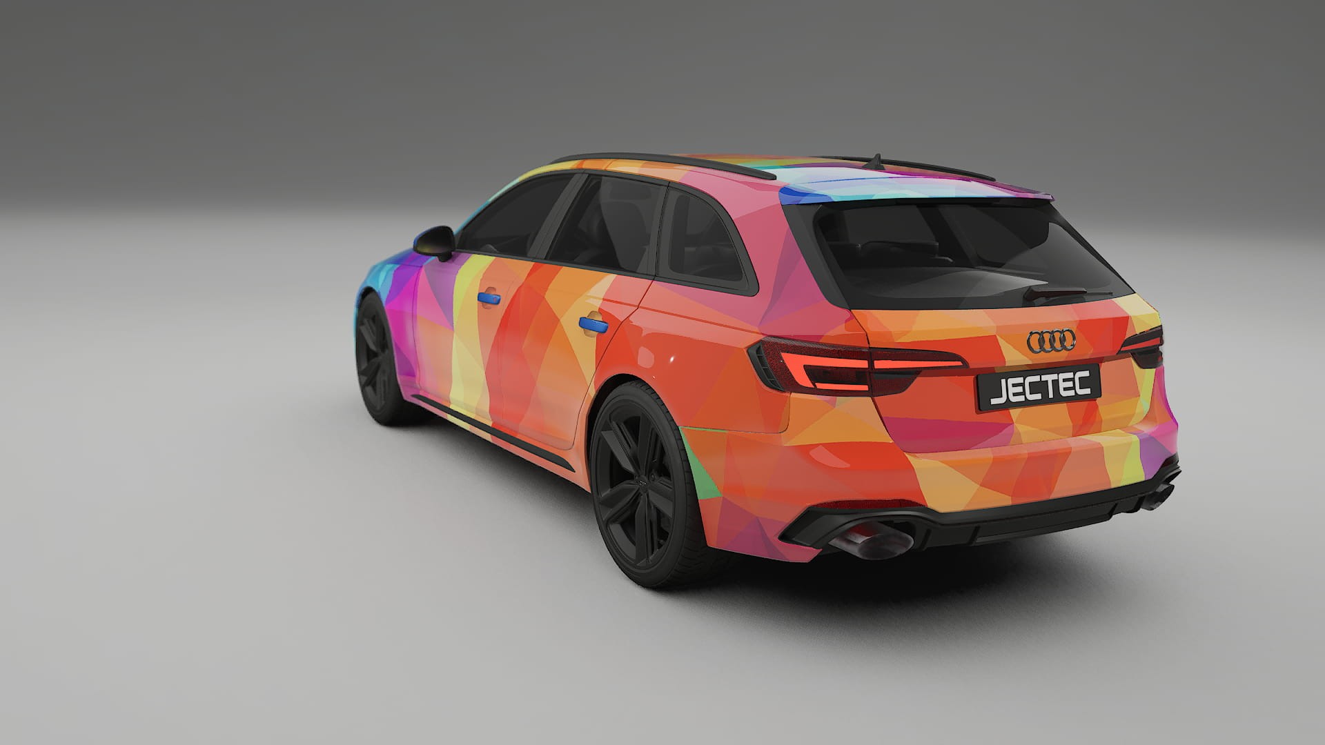 Audi RS4 Avant B9 prefacelift pre-LCI VECTOR VIBE – Kit Wrap PPF Personalizzato in Pellicola Poliuretanica Stampabile