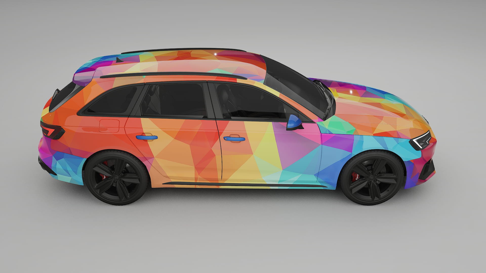 Audi RS4 Avant B9 prefacelift pre-LCI VECTOR VIBE – Kit Wrap PPF Personalizzato in Pellicola Poliuretanica Stampabile