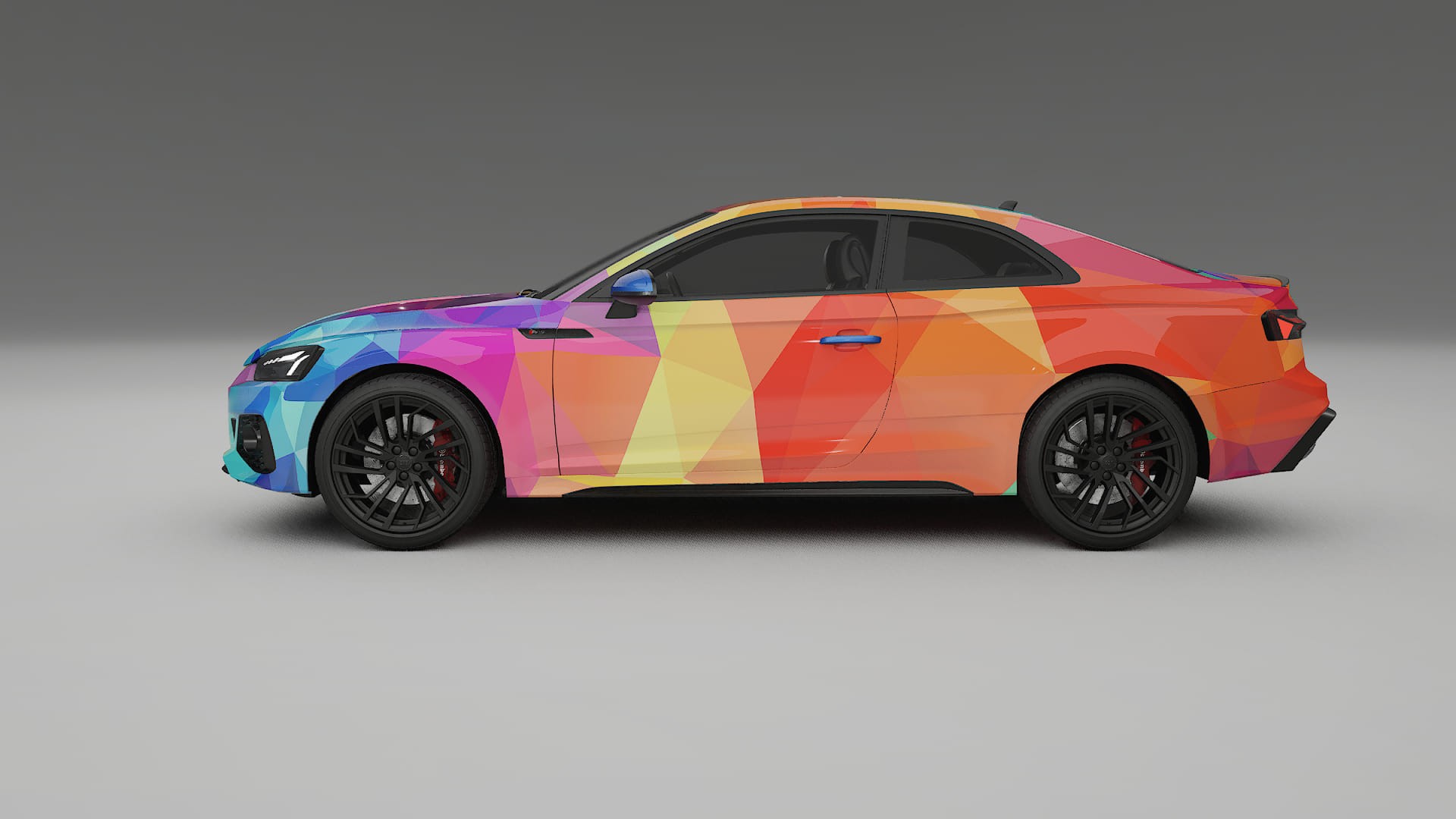 Audi RS5 Coupe B9 facelift pre-LCI VECTOR VIBE – Kit Wrap PPF Personalizzato in Pellicola Poliuretanica Stampabile