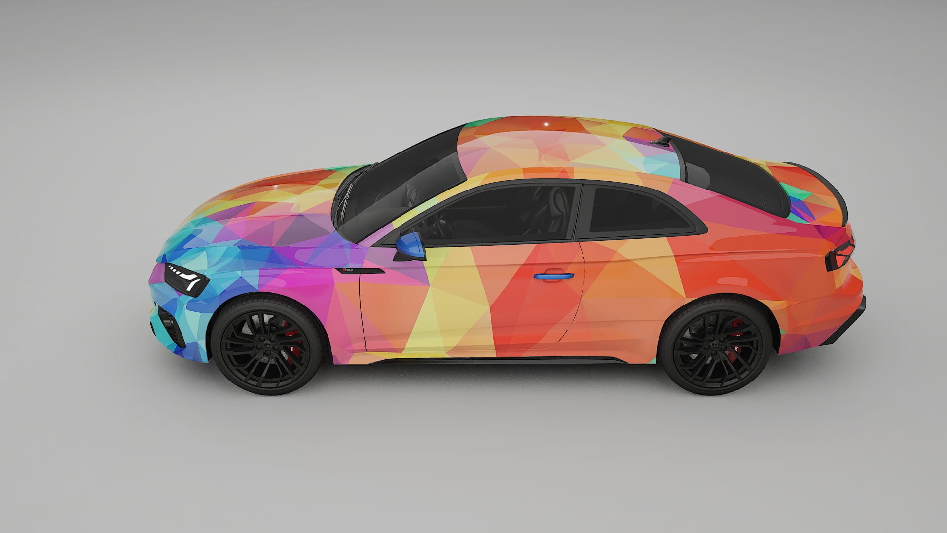 Audi RS5 Coupe B9 facelift pre-LCI VECTOR VIBE – Kit Wrap PPF Personalizzato in Pellicola Poliuretanica Stampabile