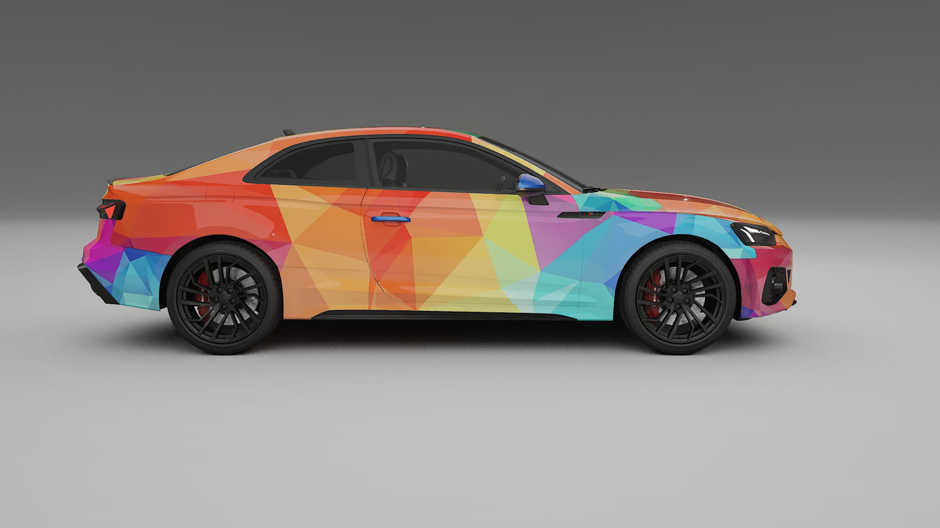Audi RS5 Coupe B9 facelift pre-LCI VECTOR VIBE – Kit Wrap PPF Personalizzato in Pellicola Poliuretanica Stampabile