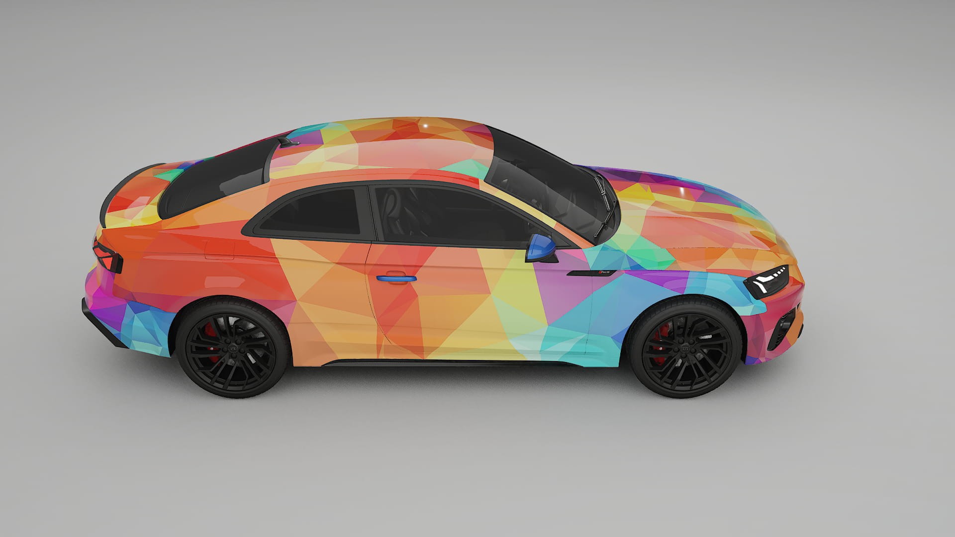 Audi RS5 Coupe B9 facelift pre-LCI VECTOR VIBE – Kit Wrap PPF Personalizzato in Pellicola Poliuretanica Stampabile