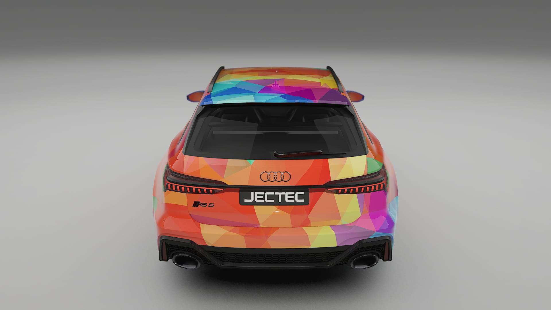 Audi RS6 Avant C8 facelift LCI VECTOR VIBE – Kit Wrap PPF Personalizzato in Pellicola Poliuretanica Stampabile