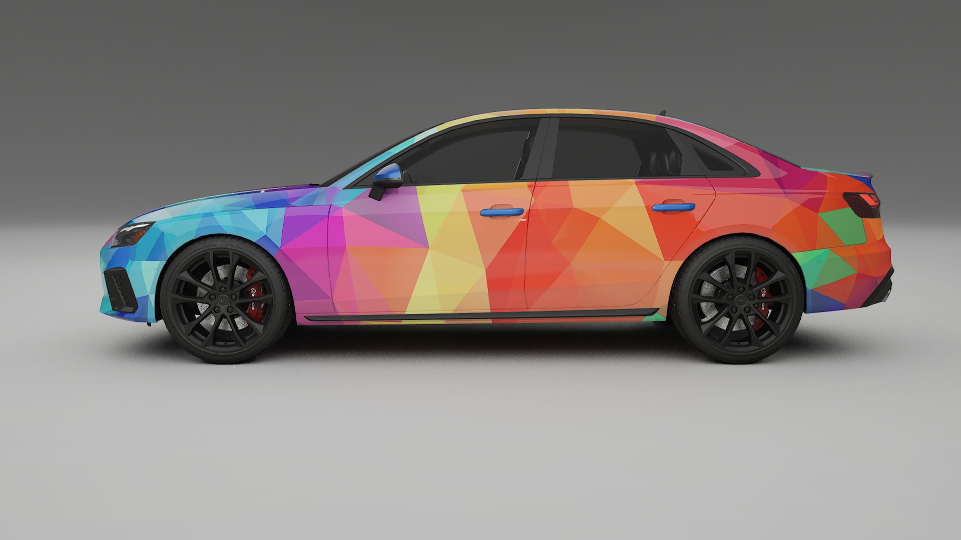 Audi S4 Sedan B9 facelift LCI VECTOR VIBE – Kit Wrap PPF Personalizzato in Pellicola Poliuretanica Stampabile