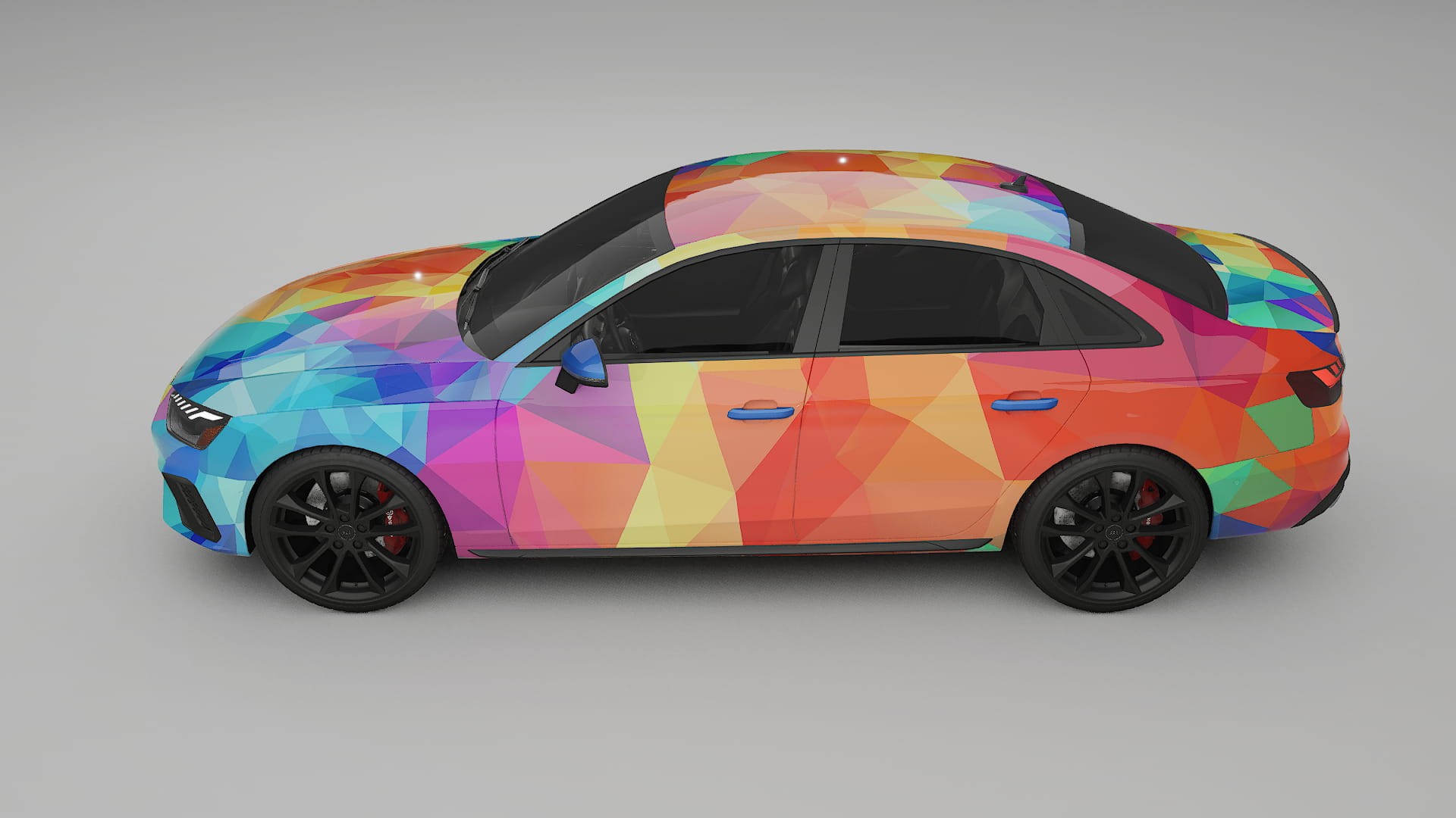 Audi S4 Sedan B9 facelift LCI VECTOR VIBE – Kit Wrap PPF Personalizzato in Pellicola Poliuretanica Stampabile