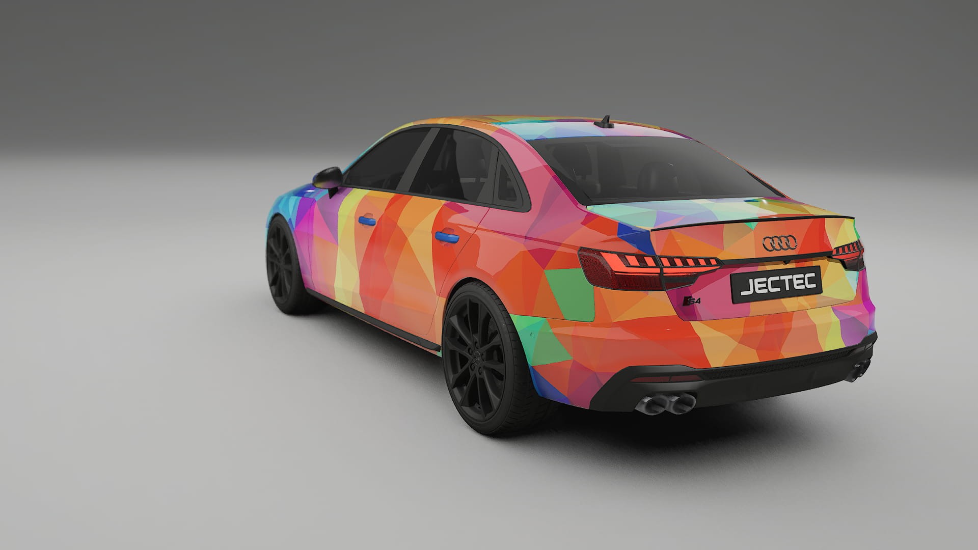 Audi S4 Sedan B9 facelift LCI VECTOR VIBE – Kit Wrap PPF Personalizzato in Pellicola Poliuretanica Stampabile
