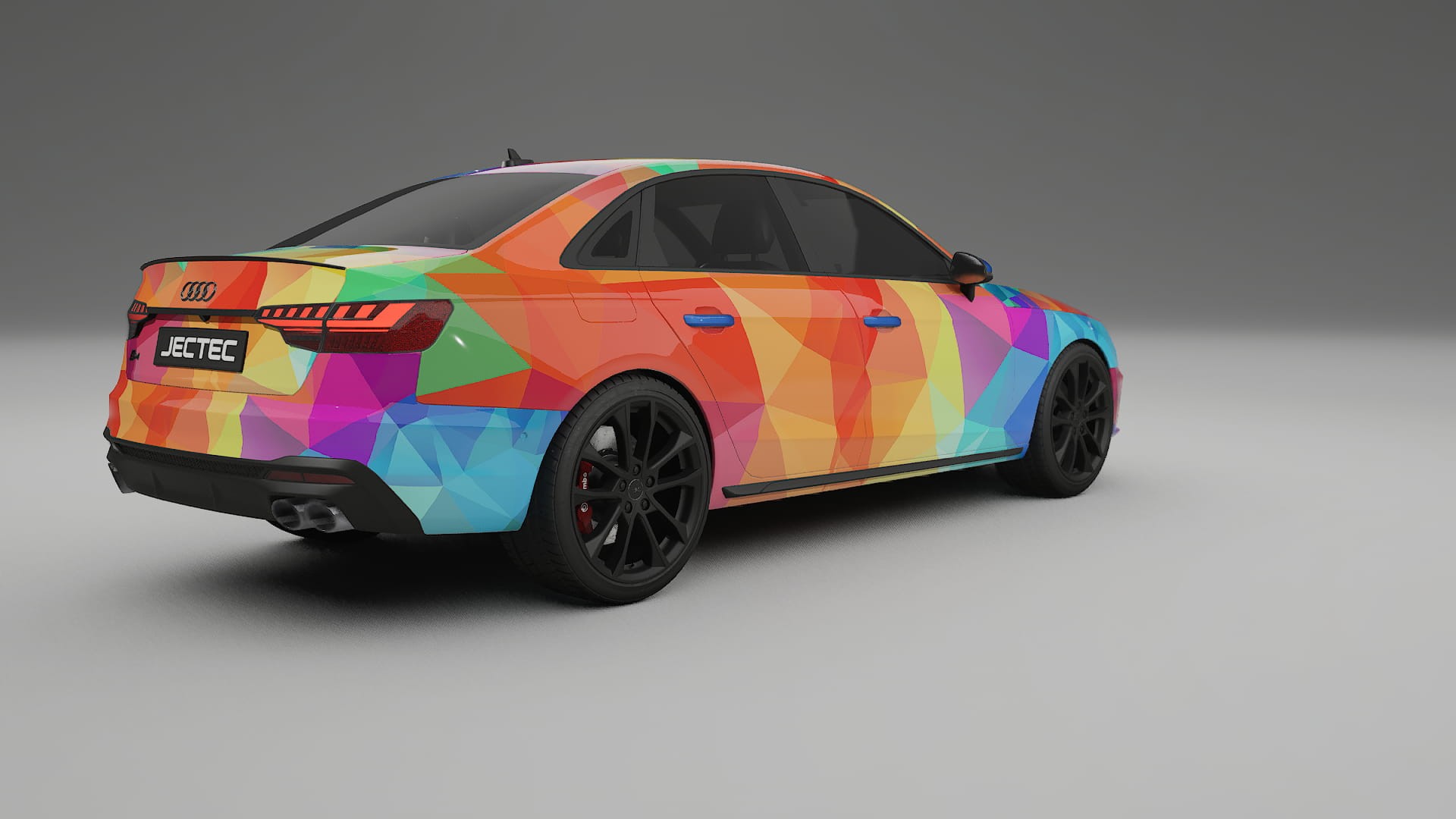 Audi S4 Sedan B9 facelift LCI VECTOR VIBE – Kit Wrap PPF Personalizzato in Pellicola Poliuretanica Stampabile
