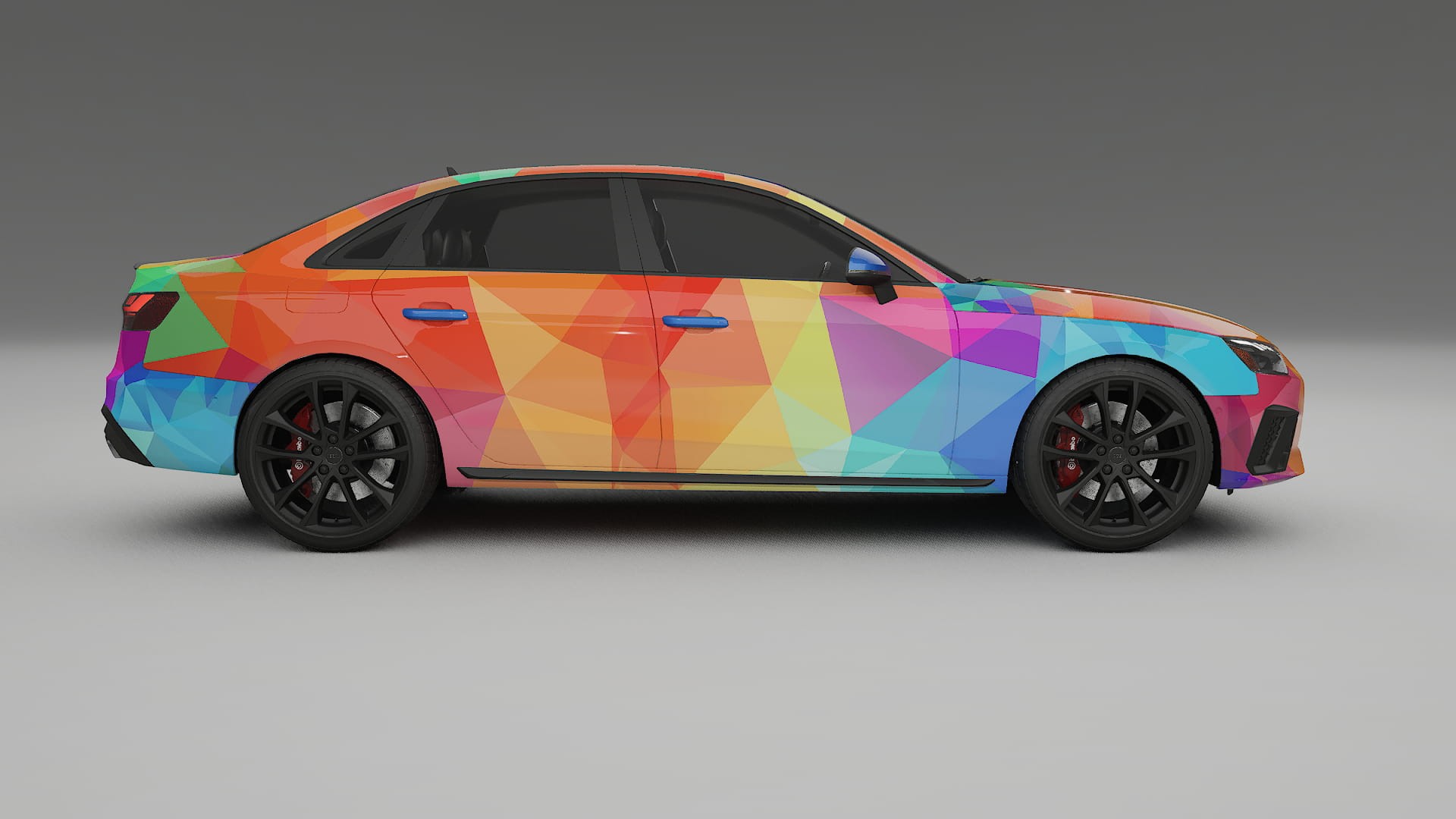 Audi S4 Sedan B9 facelift LCI VECTOR VIBE – Kit Wrap PPF Personalizzato in Pellicola Poliuretanica Stampabile