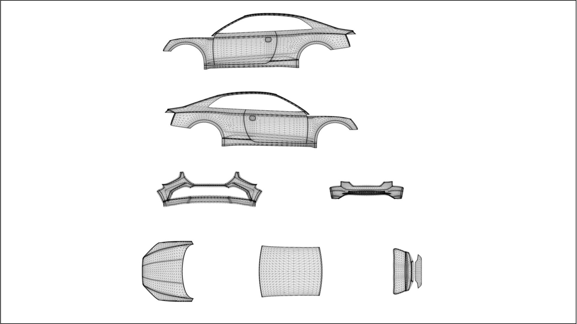 Audi S5 B9 prefacelift pre-LCI VECTOR VIBE – Kit Wrap PPF Personalizzato in Pellicola Poliuretanica Stampabile