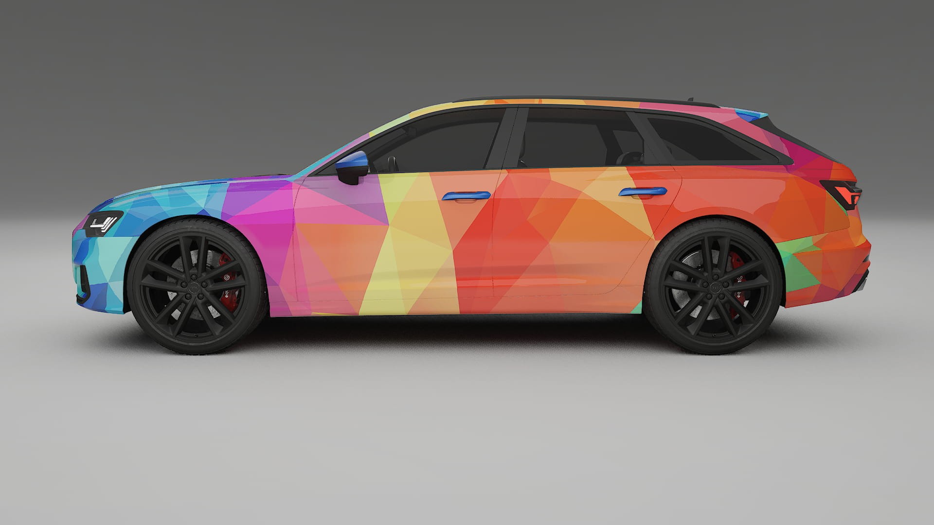 Audi S6 Avant prefacelift pre-LCI C8 VECTOR VIBE – Kit Wrap PPF Personalizzato in Pellicola Poliuretanica Stampabile