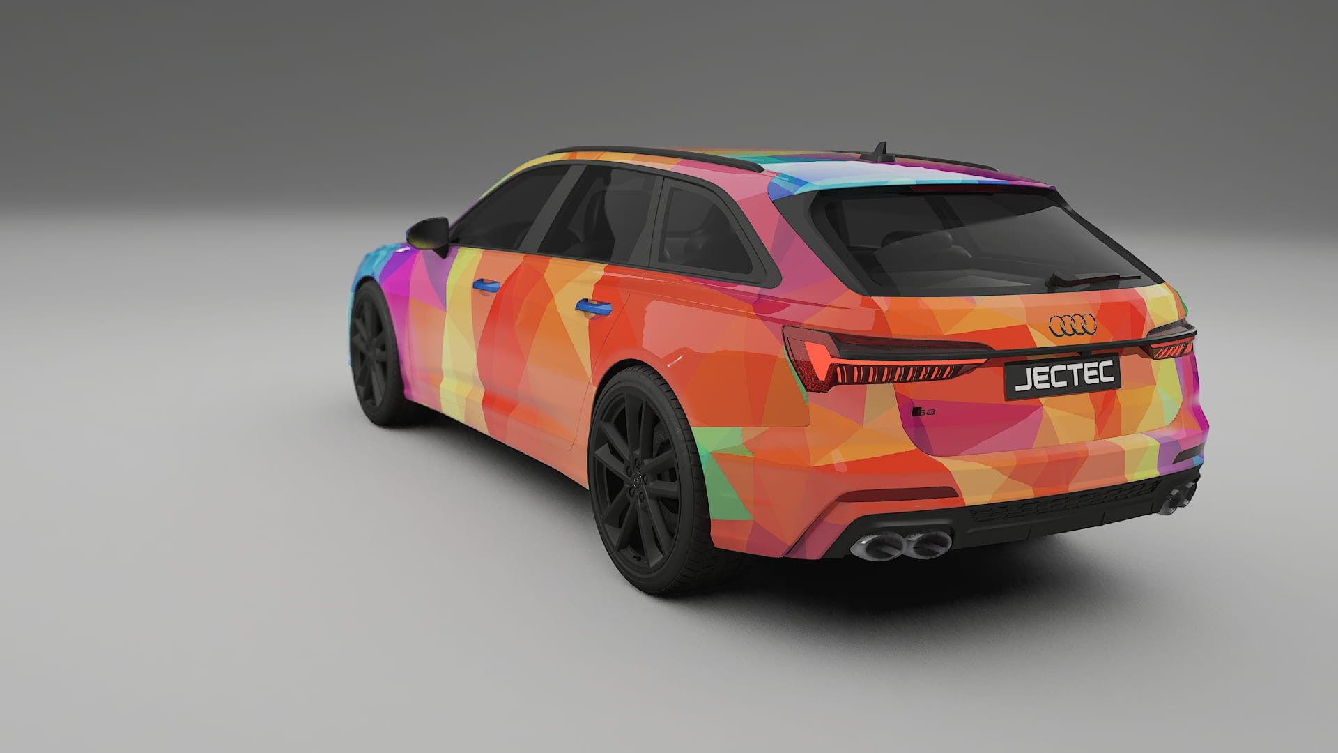 Audi S6 Avant prefacelift pre-LCI C8 VECTOR VIBE – Kit Wrap PPF Personalizzato in Pellicola Poliuretanica Stampabile