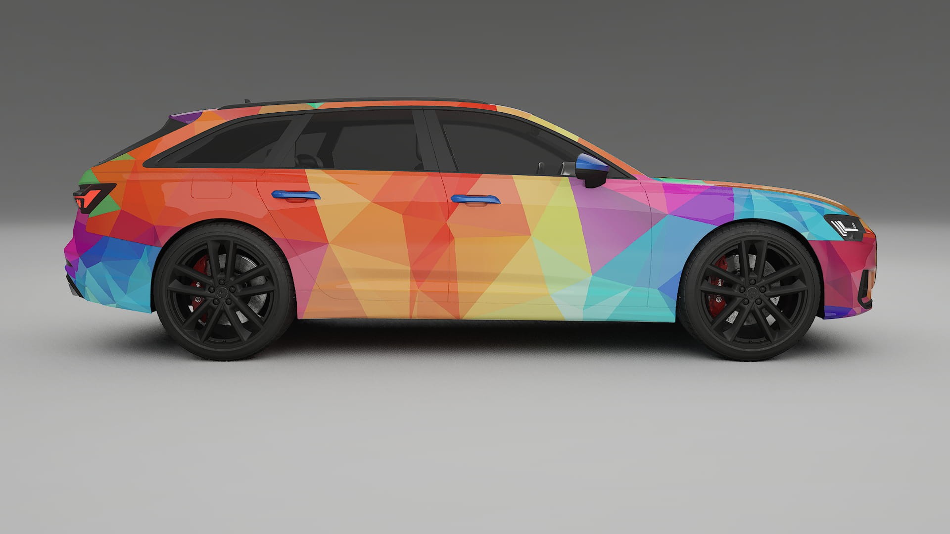 Audi S6 Avant prefacelift pre-LCI C8 VECTOR VIBE – Kit Wrap PPF Personalizzato in Pellicola Poliuretanica Stampabile