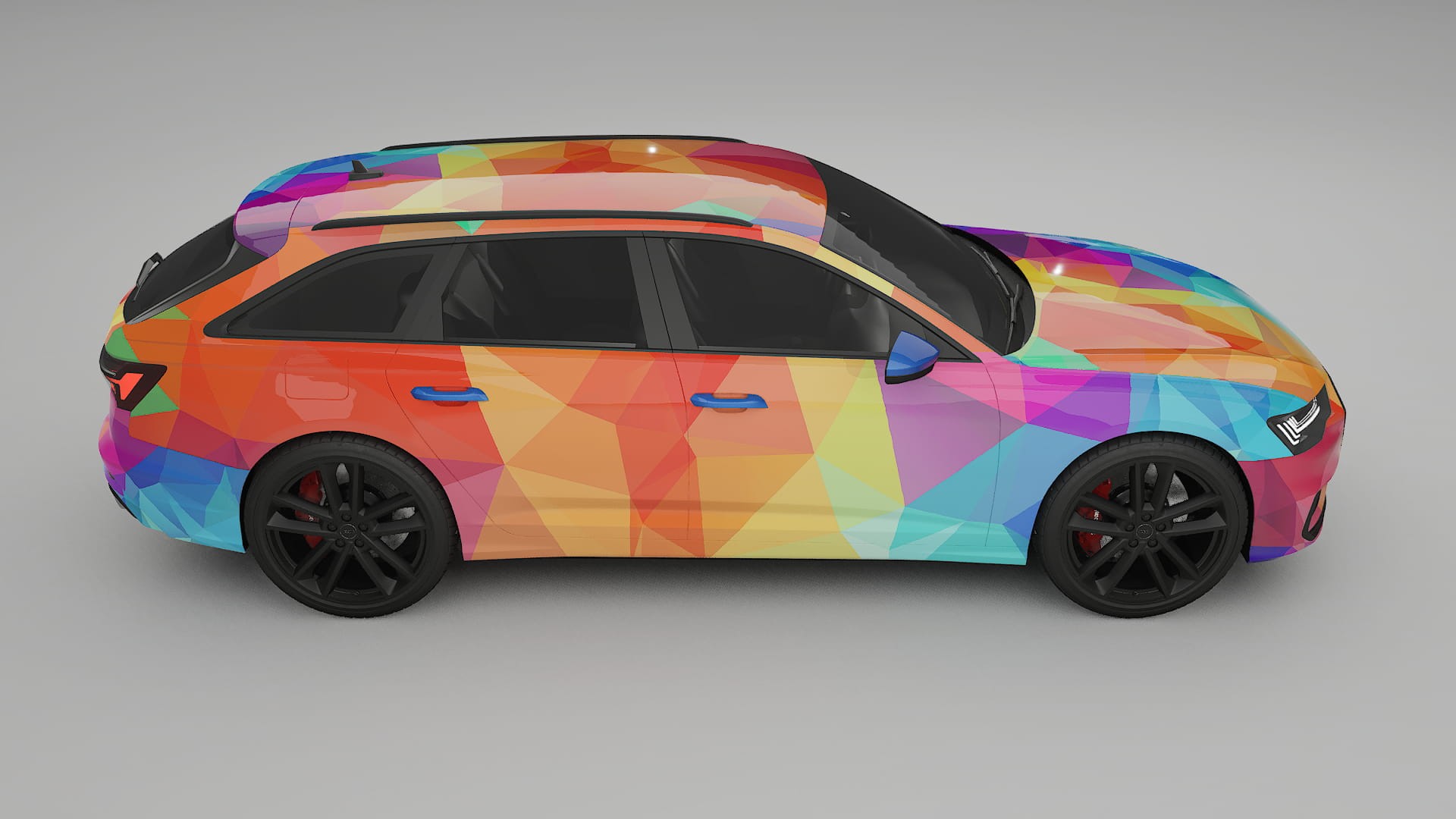 Audi S6 Avant prefacelift pre-LCI C8 VECTOR VIBE – Kit Wrap PPF Personalizzato in Pellicola Poliuretanica Stampabile