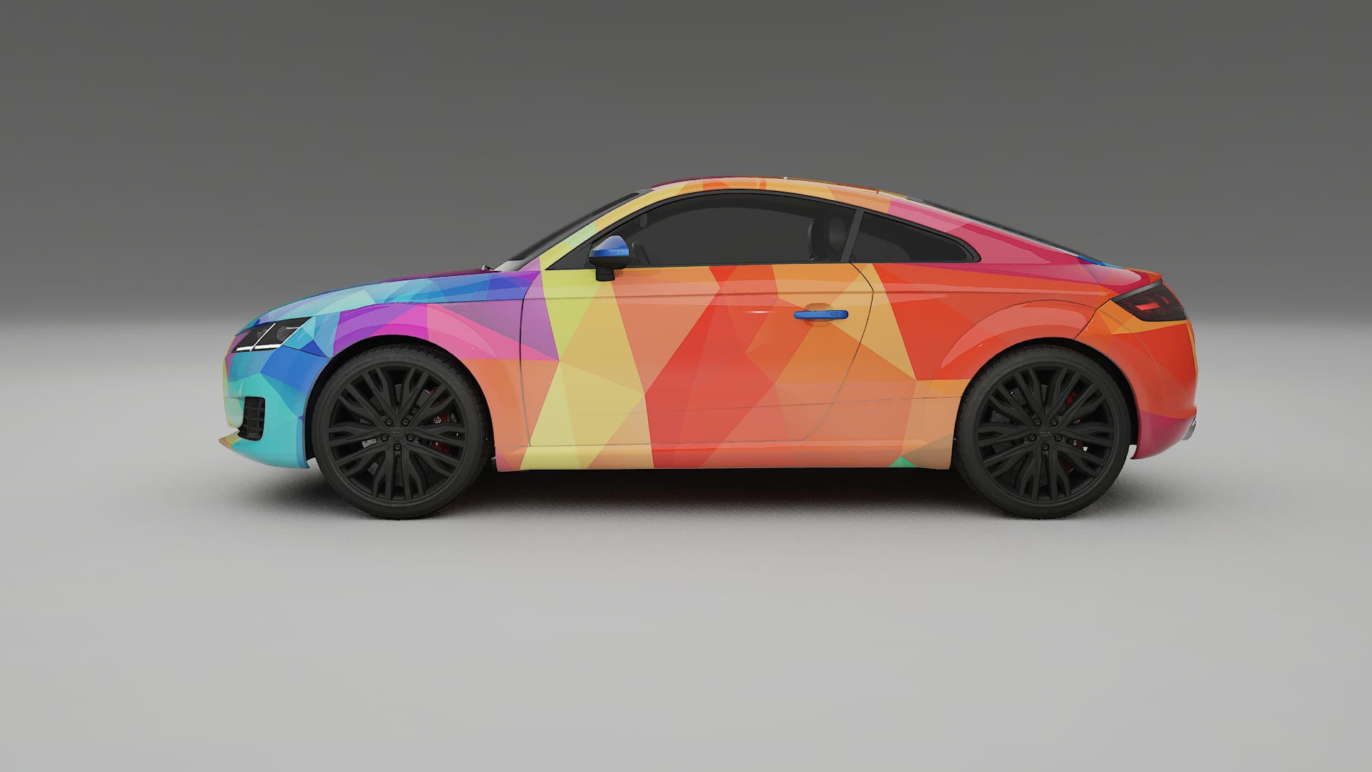 Audi TT Coupe 8S prefacelift pre-LCI VECTOR VIBE – Kit Wrap PPF Personalizzato in Pellicola Poliuretanica Stampabile