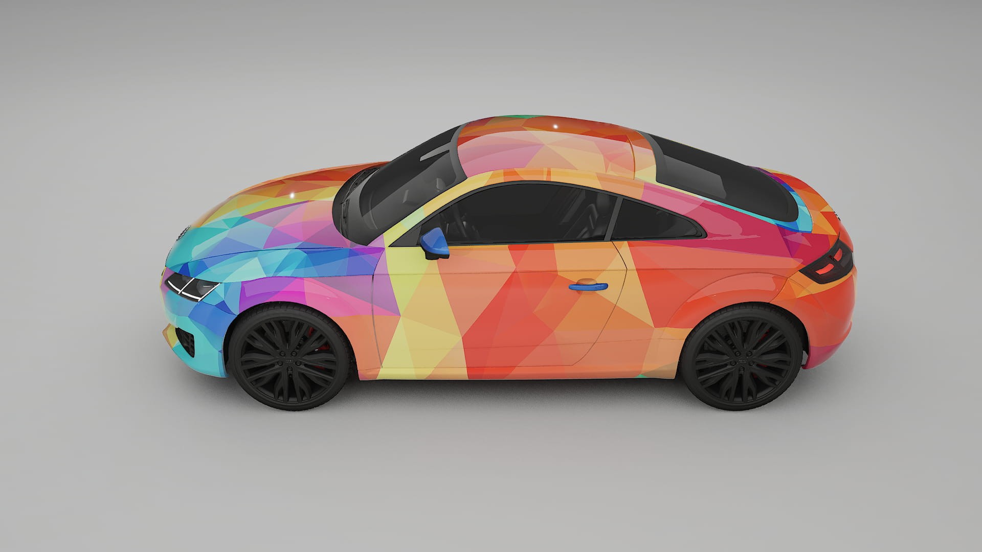 Audi TT Coupe 8S prefacelift pre-LCI VECTOR VIBE – Kit Wrap PPF Personalizzato in Pellicola Poliuretanica Stampabile
