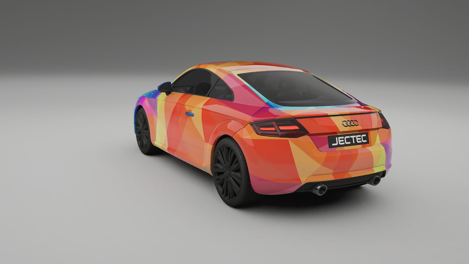Audi TT Coupe 8S prefacelift pre-LCI VECTOR VIBE – Kit Wrap PPF Personalizzato in Pellicola Poliuretanica Stampabile