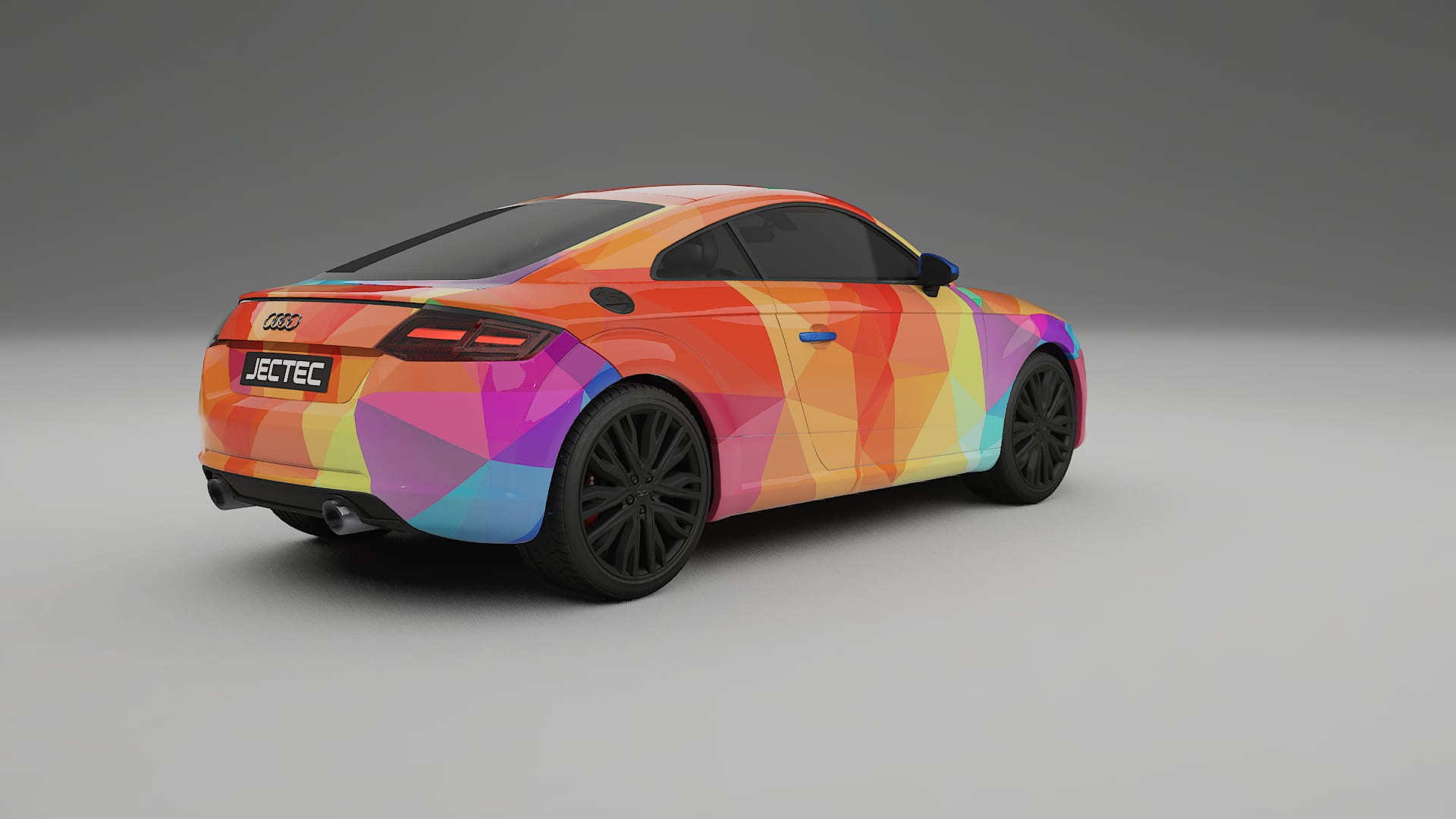 Audi TT Coupe 8S prefacelift pre-LCI VECTOR VIBE – Kit Wrap PPF Personalizzato in Pellicola Poliuretanica Stampabile